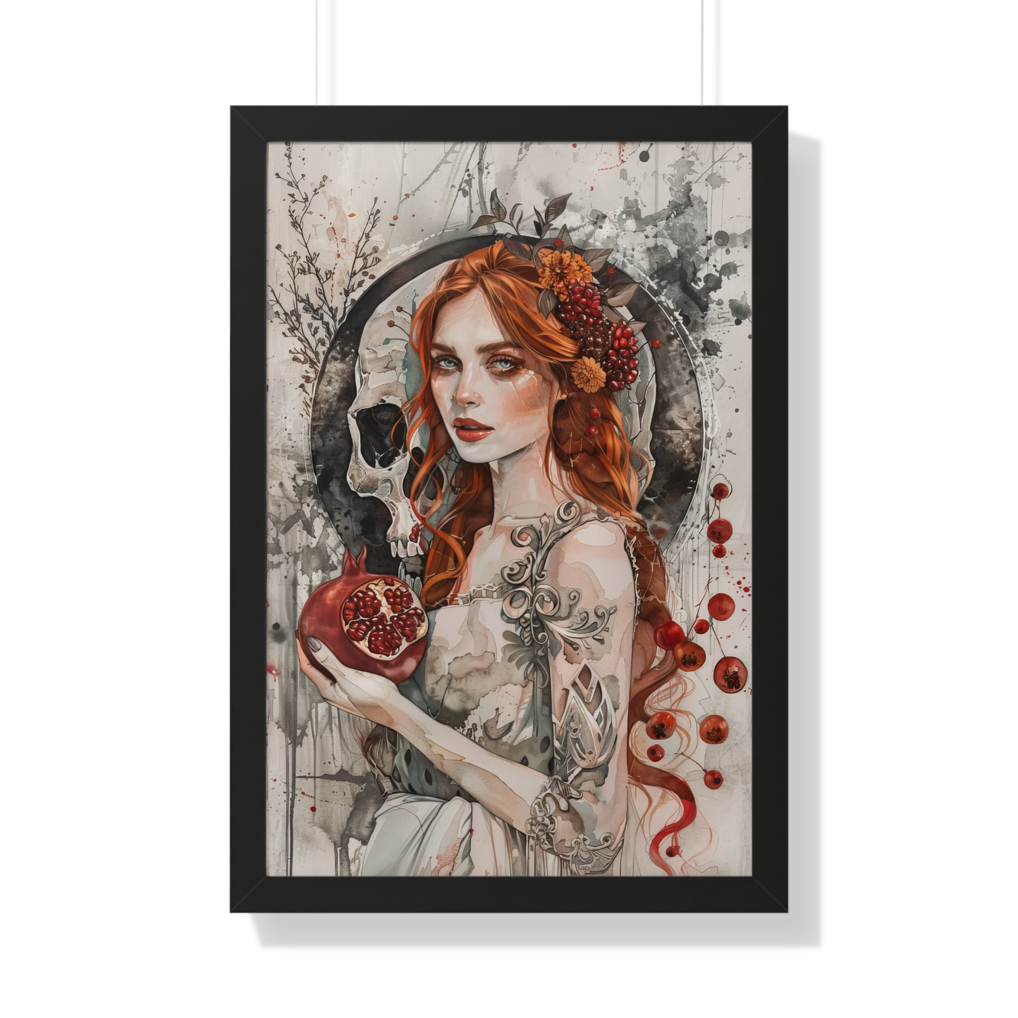 Framed Paper Print - Persephone’s Pomegranate Curse