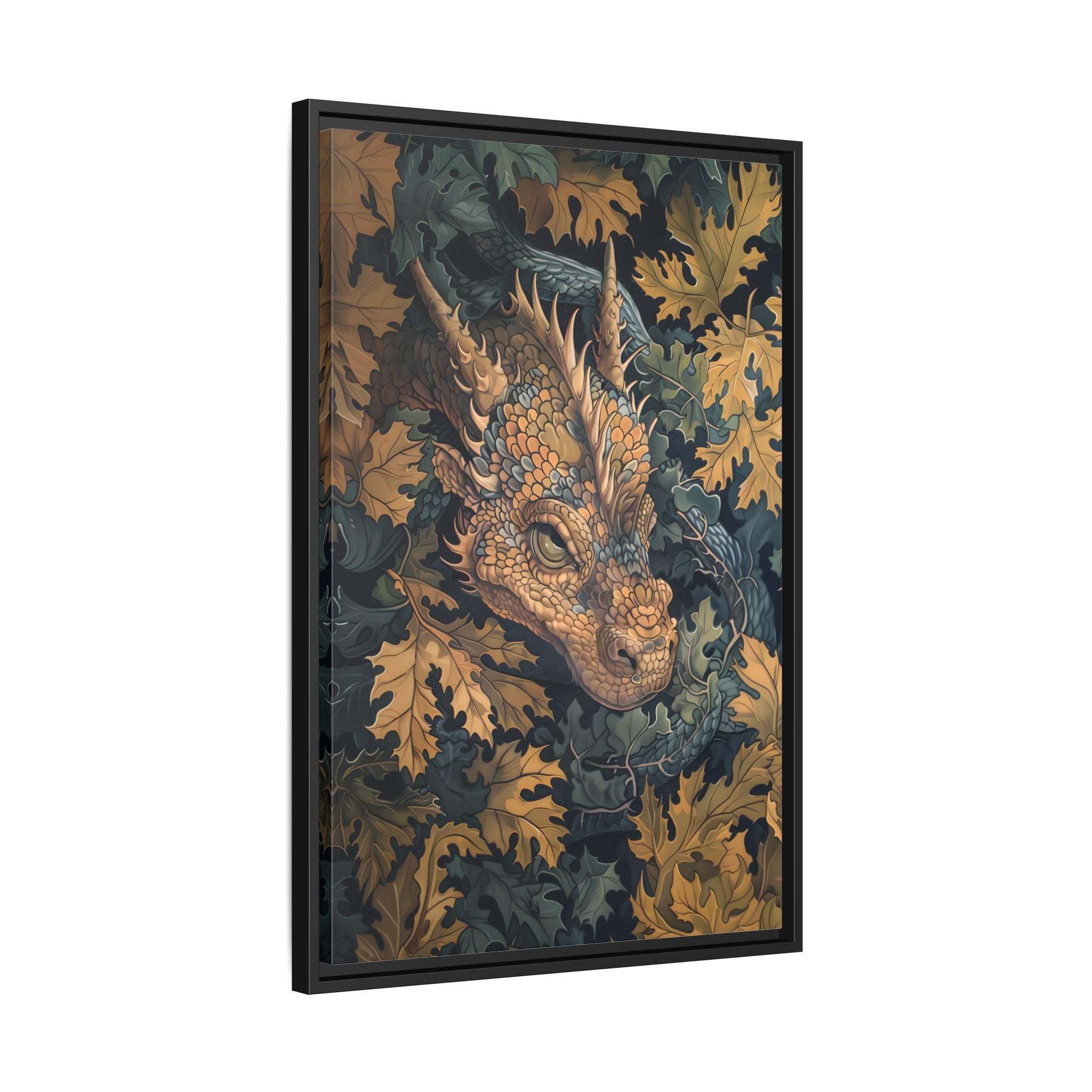 Framed Canvas - Enchanted Forest Dragon