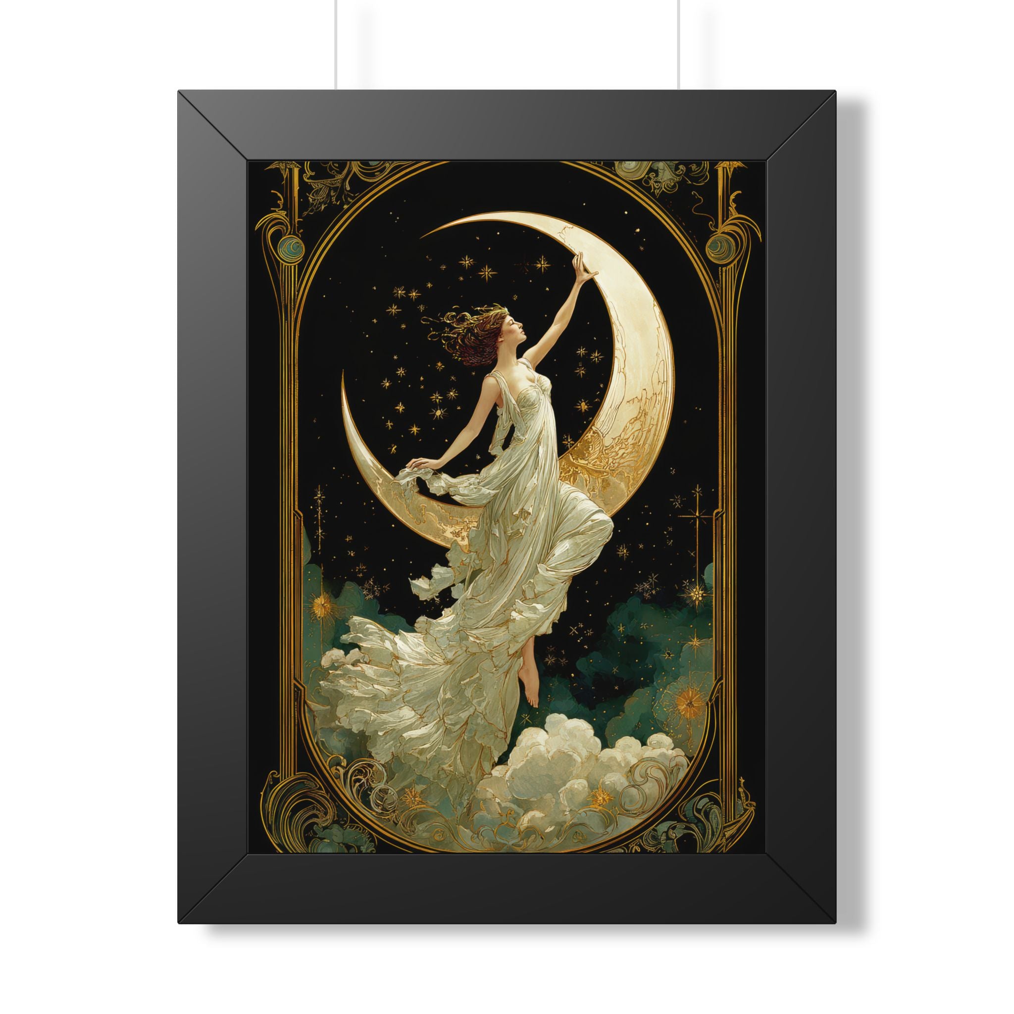 Framed Paper Print - Moon Goddess Ascending