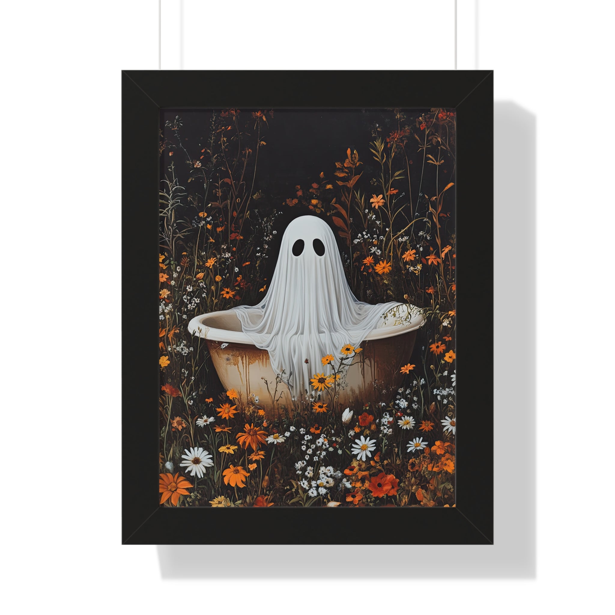 Framed Paper Print - Wildflower Bathtub Ghost
