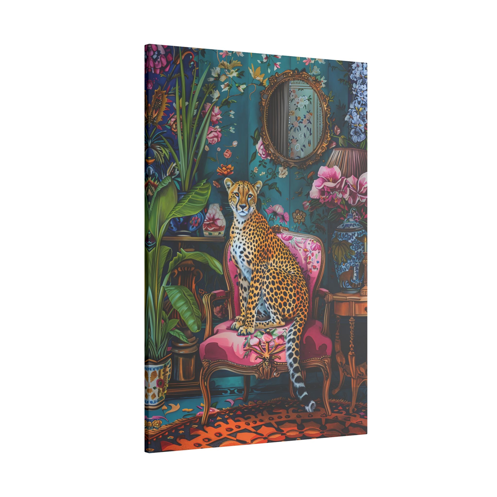 .75" Matte Canvas - Regal Cheetah Reverie