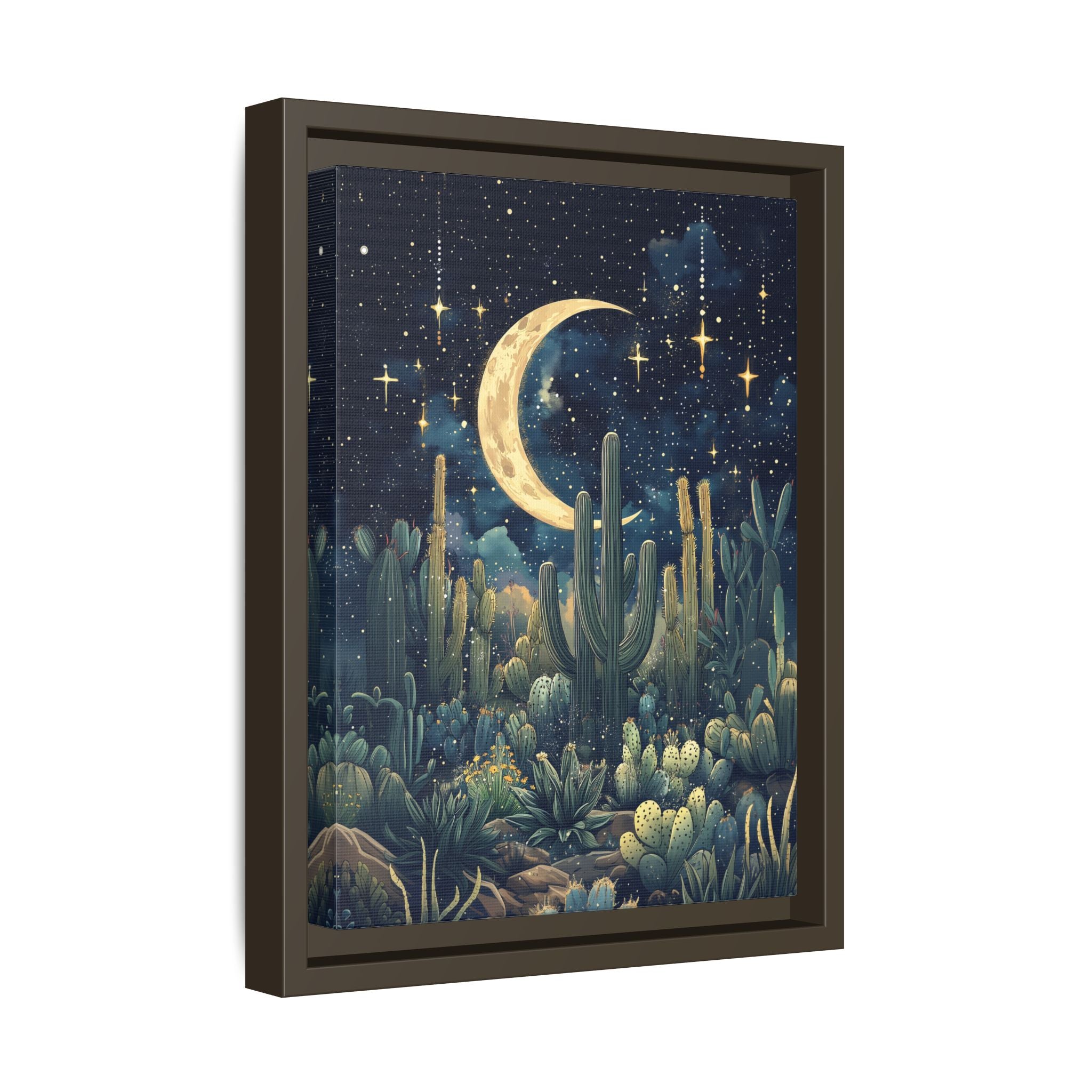 Framed Canvas - Dreamy Desert Night