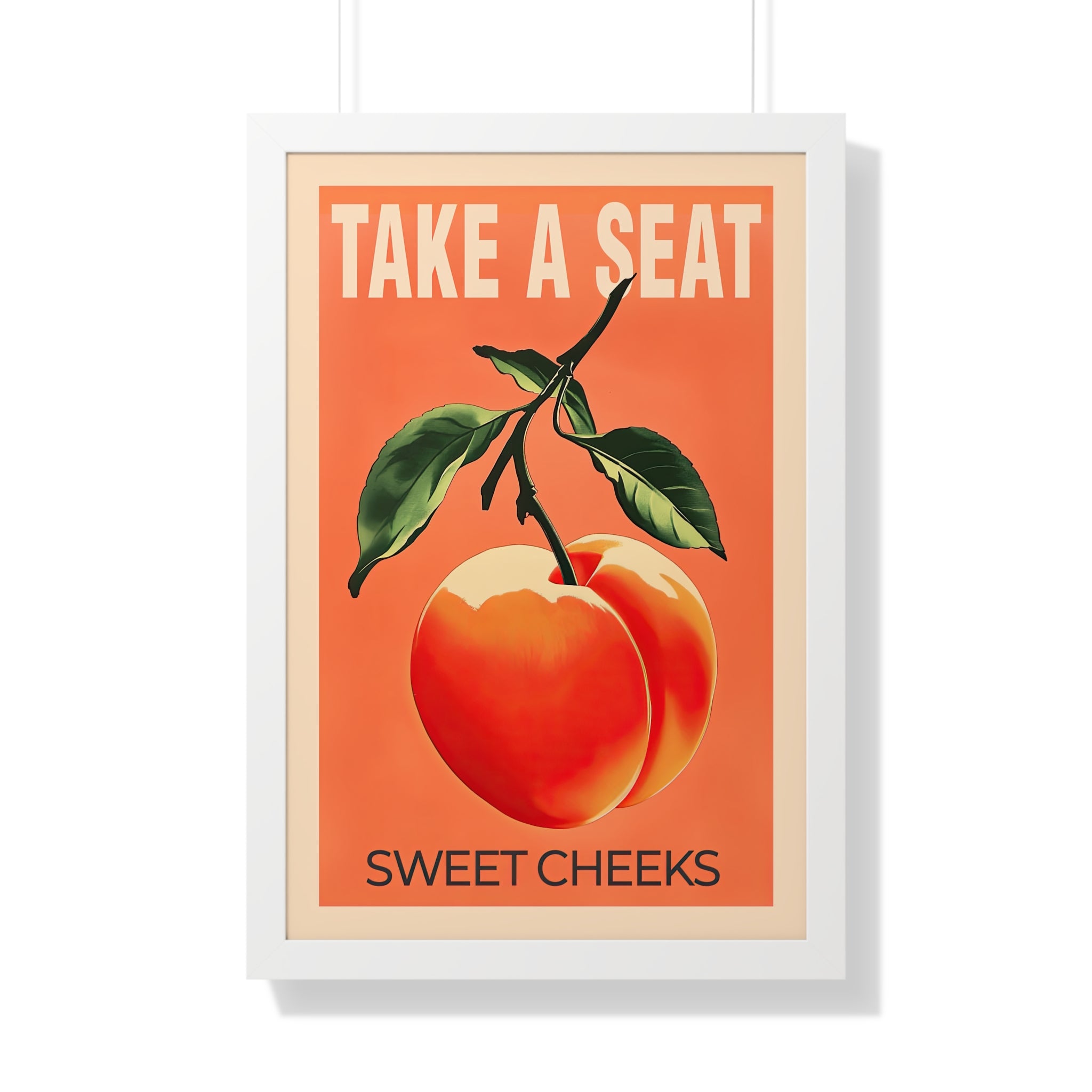 Framed Paper Print - Sweet Cheeks Peach