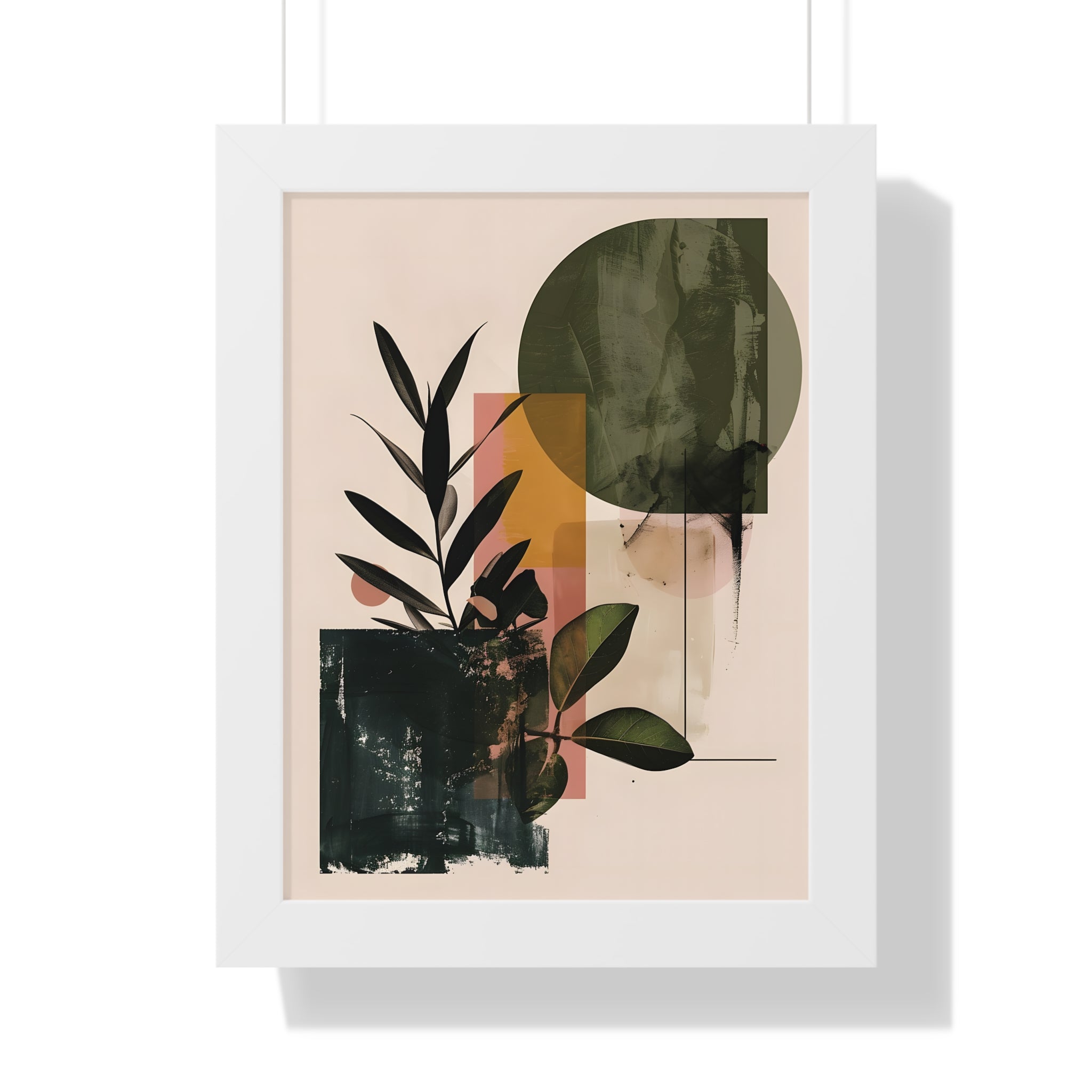 Framed Paper Print - Sage Geometry Botanicals