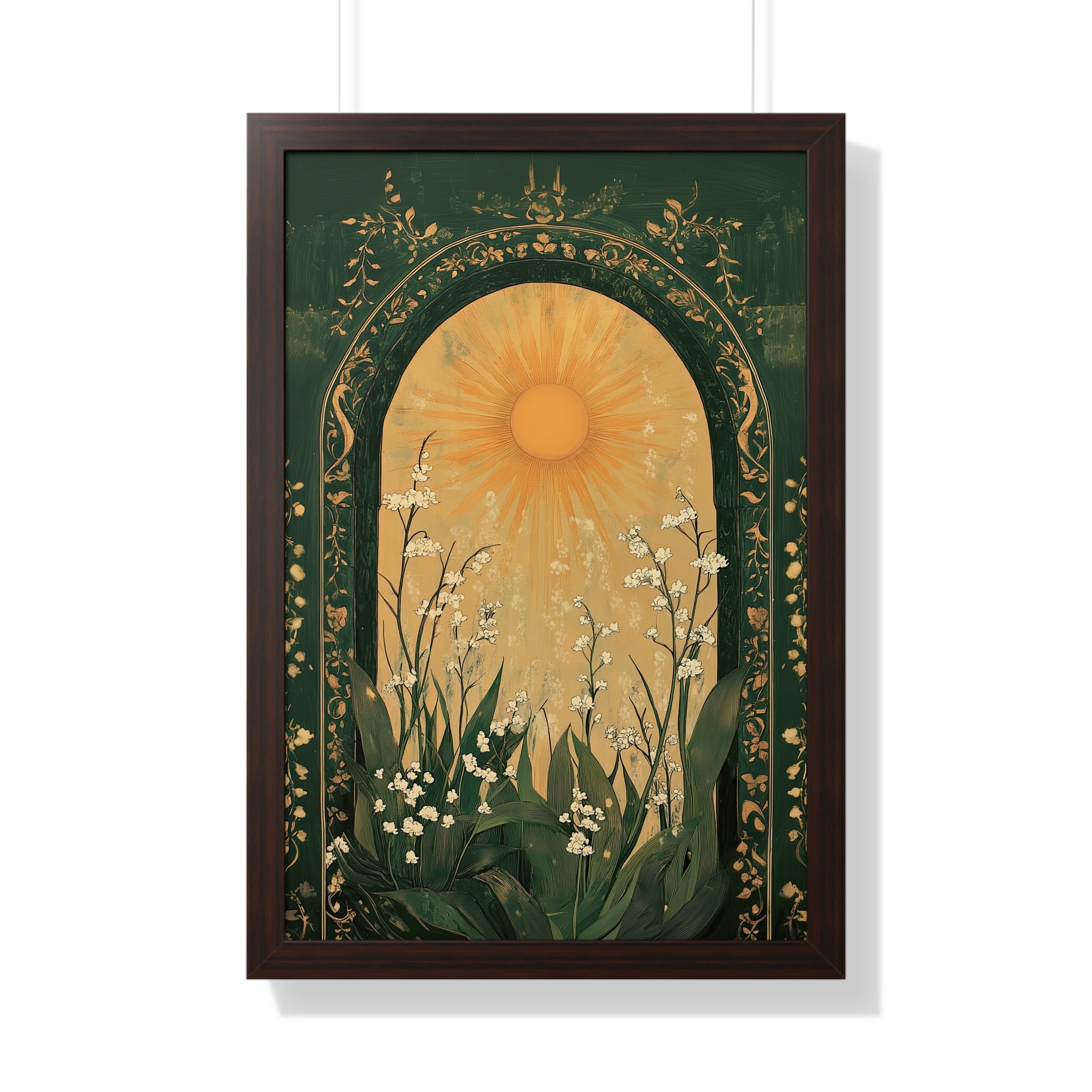 Framed Paper Print - Lily of the Valley Archway