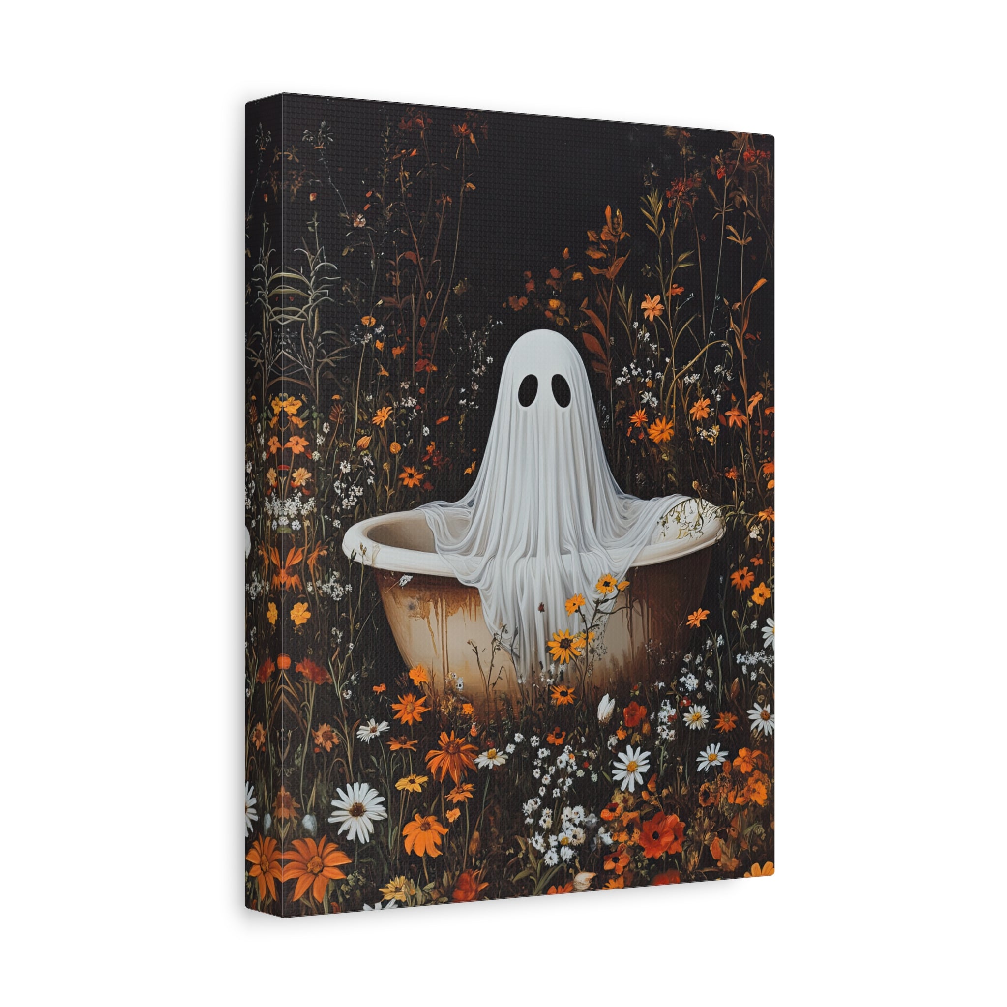 1.25" Matte Canvas - Wildflower Bathtub Ghost