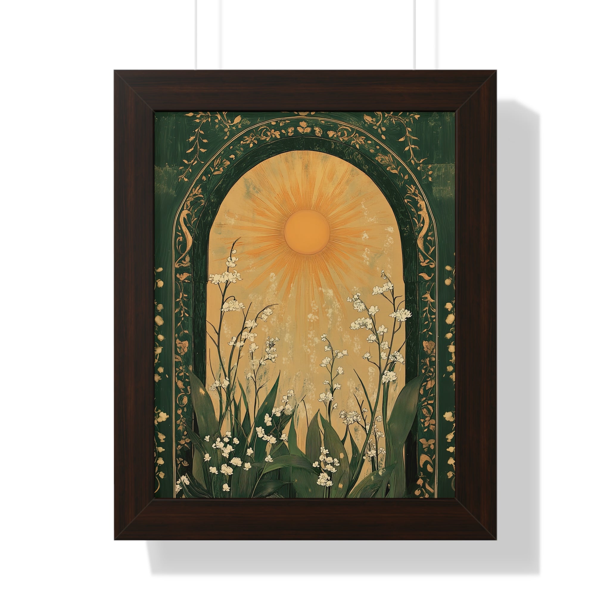 Framed Paper Print - Lily of the Valley Archway