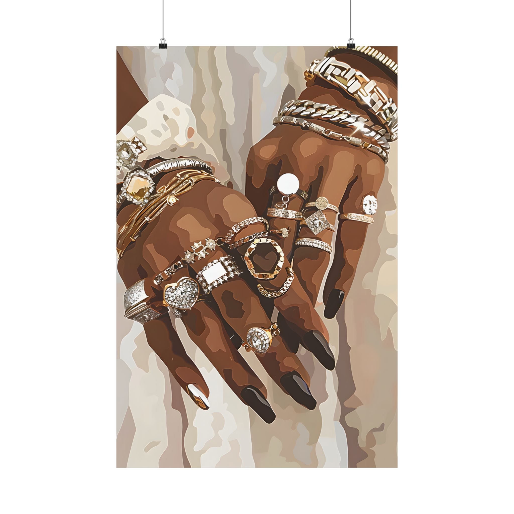 Layered Luxe Jewelry Hands