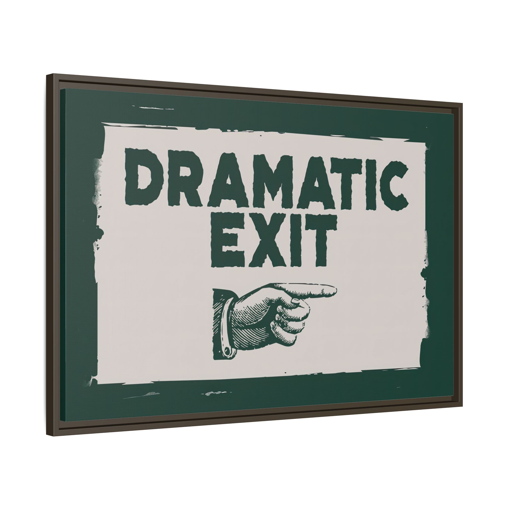 Framed Canvas - Dramatic Exit Strategy