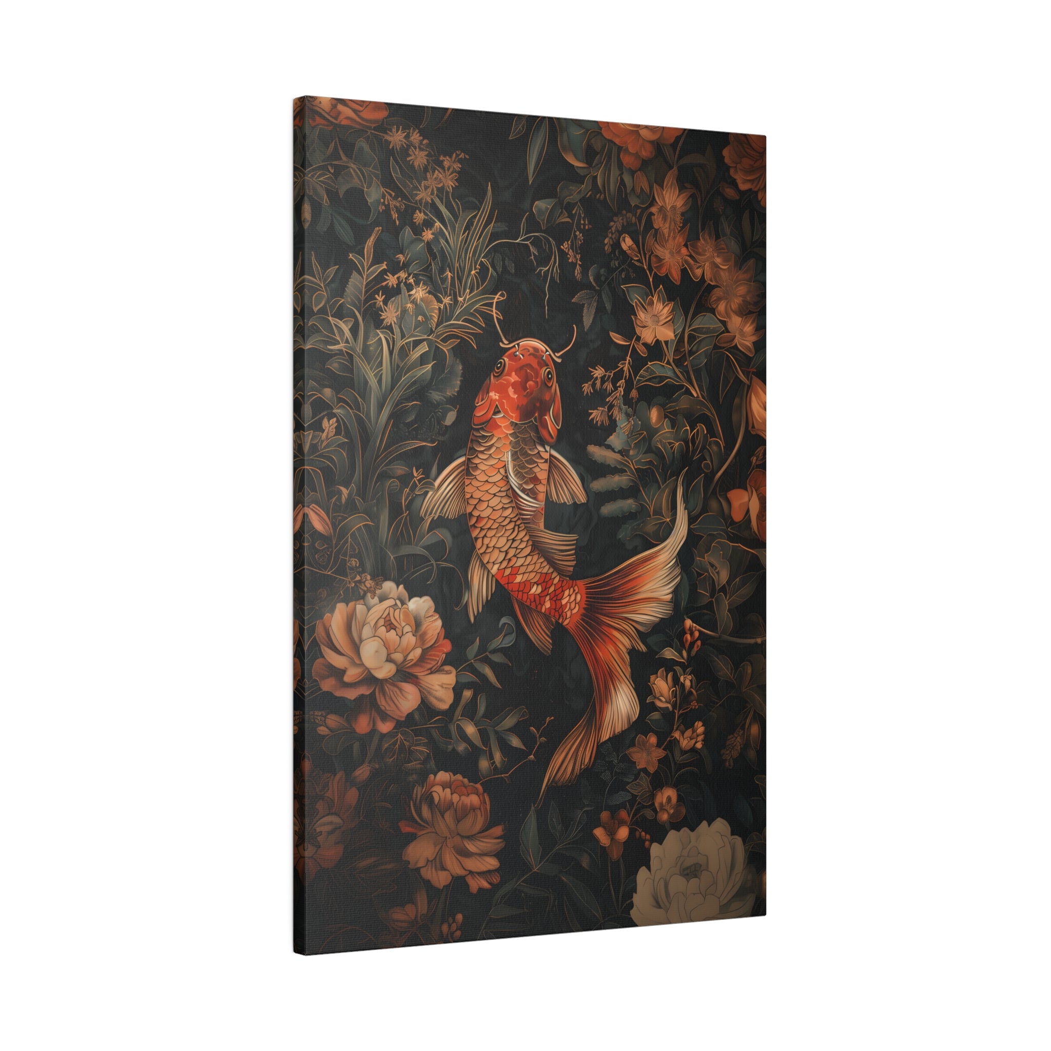 .75" Matte Canvas - Enchanted Koi Garden