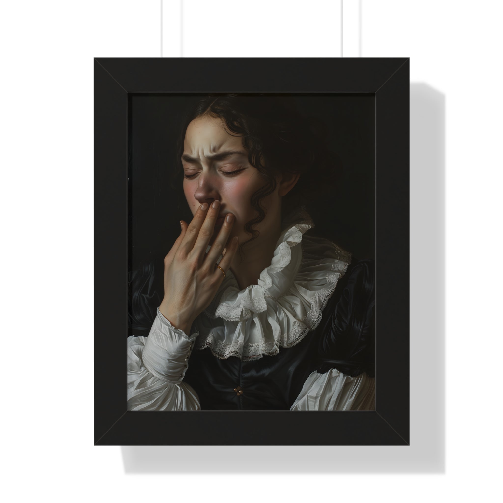 Framed Paper Print - Oh No, It Hit Me