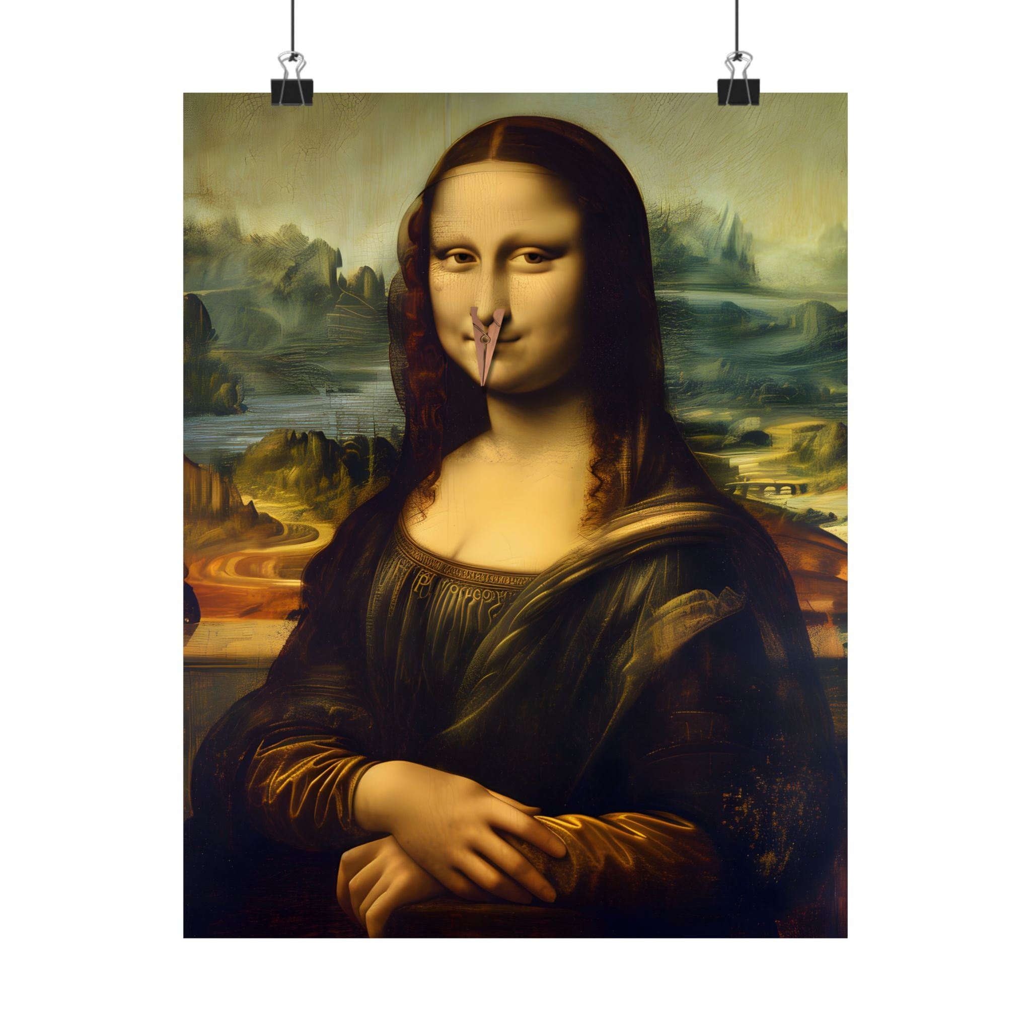 Mona Lisa Nose Peg Gag