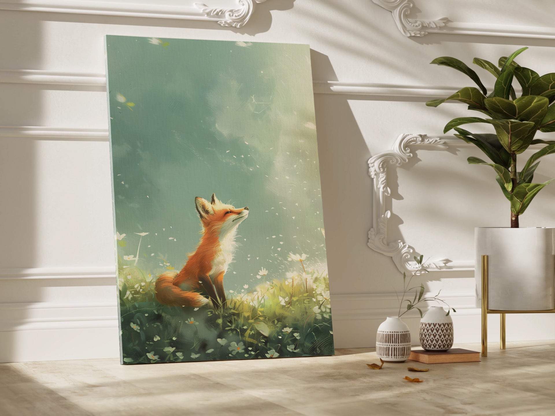 .75" Matte Canvas - Dandelion Fox Wonder
