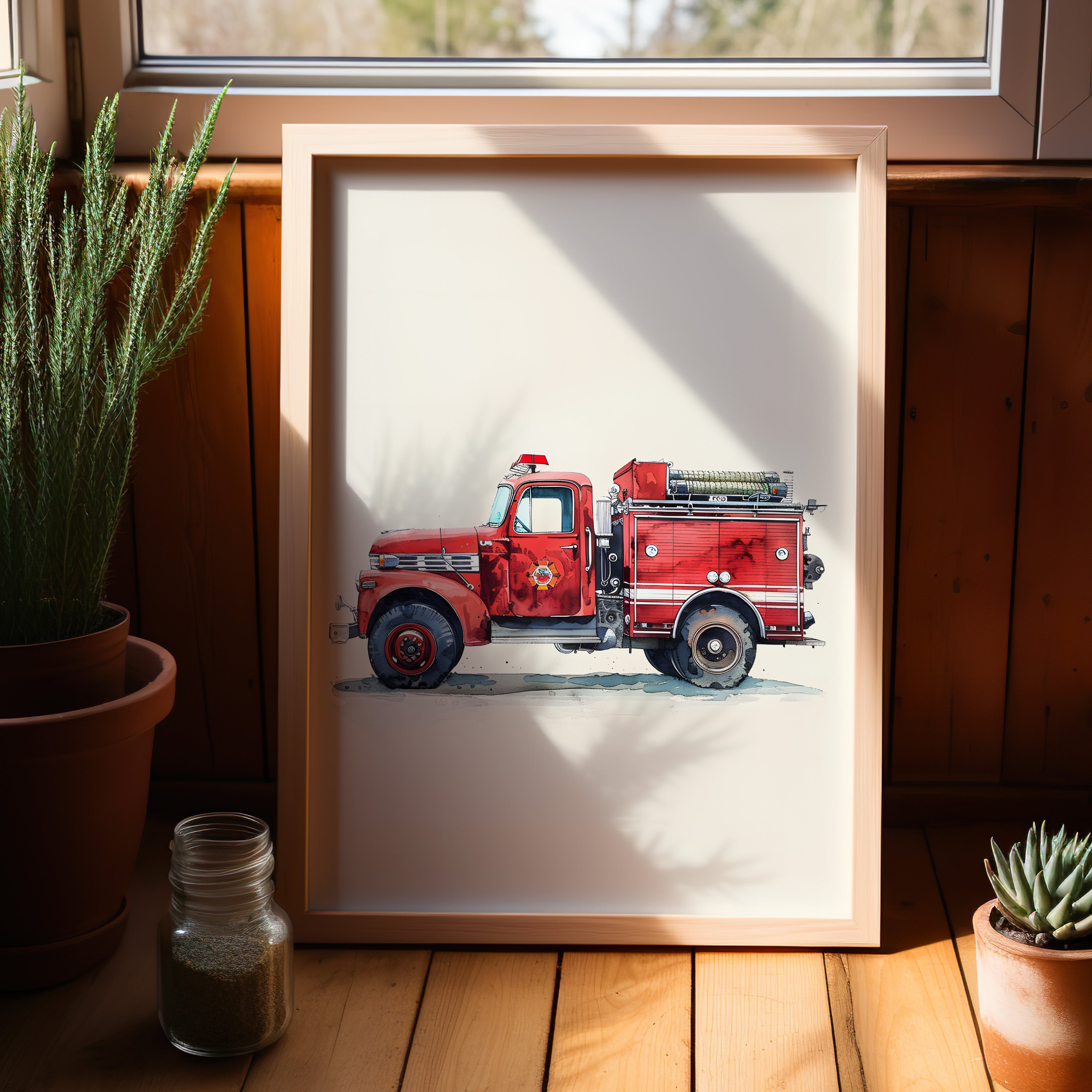 Vintage Firetruck Nursery
