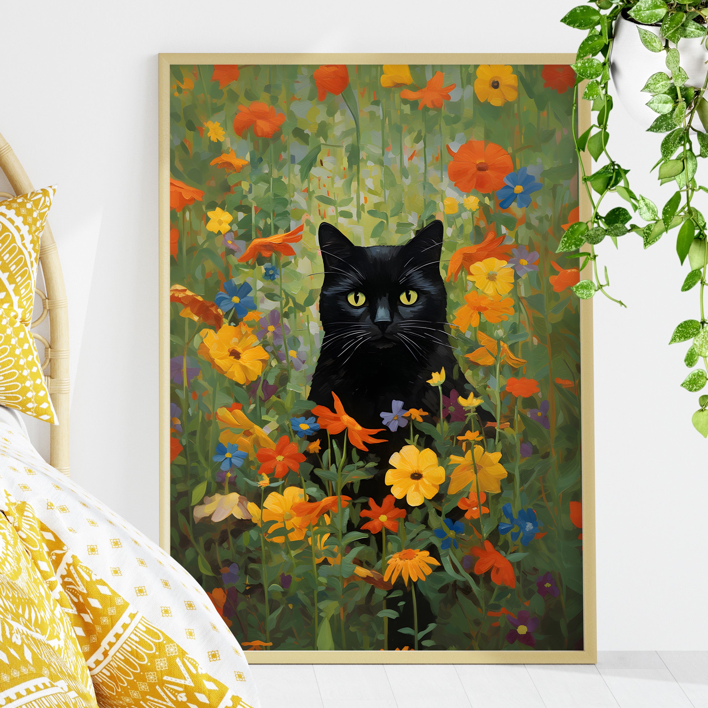 Midnight Whiskers in Bloom