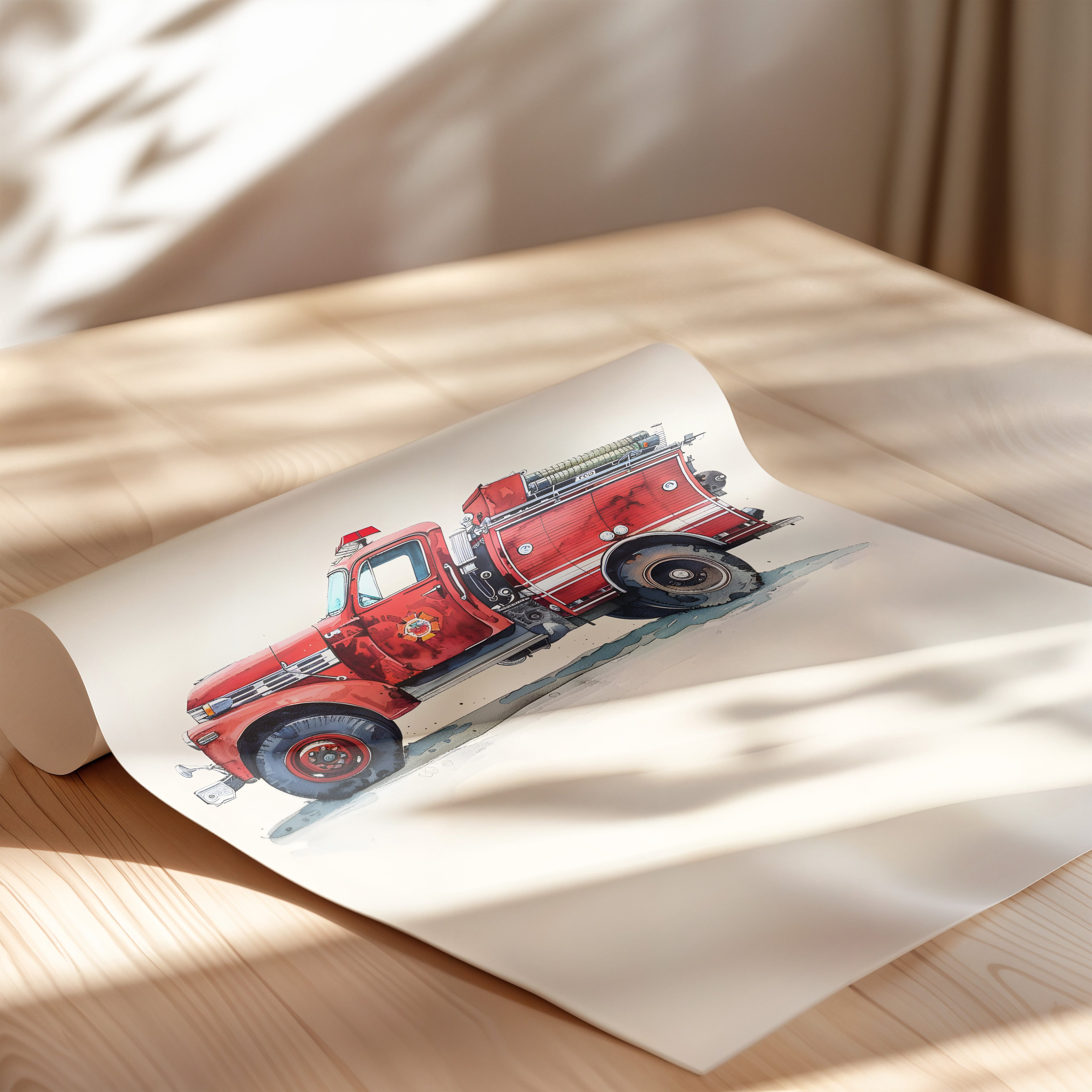 Vintage Firetruck Nursery