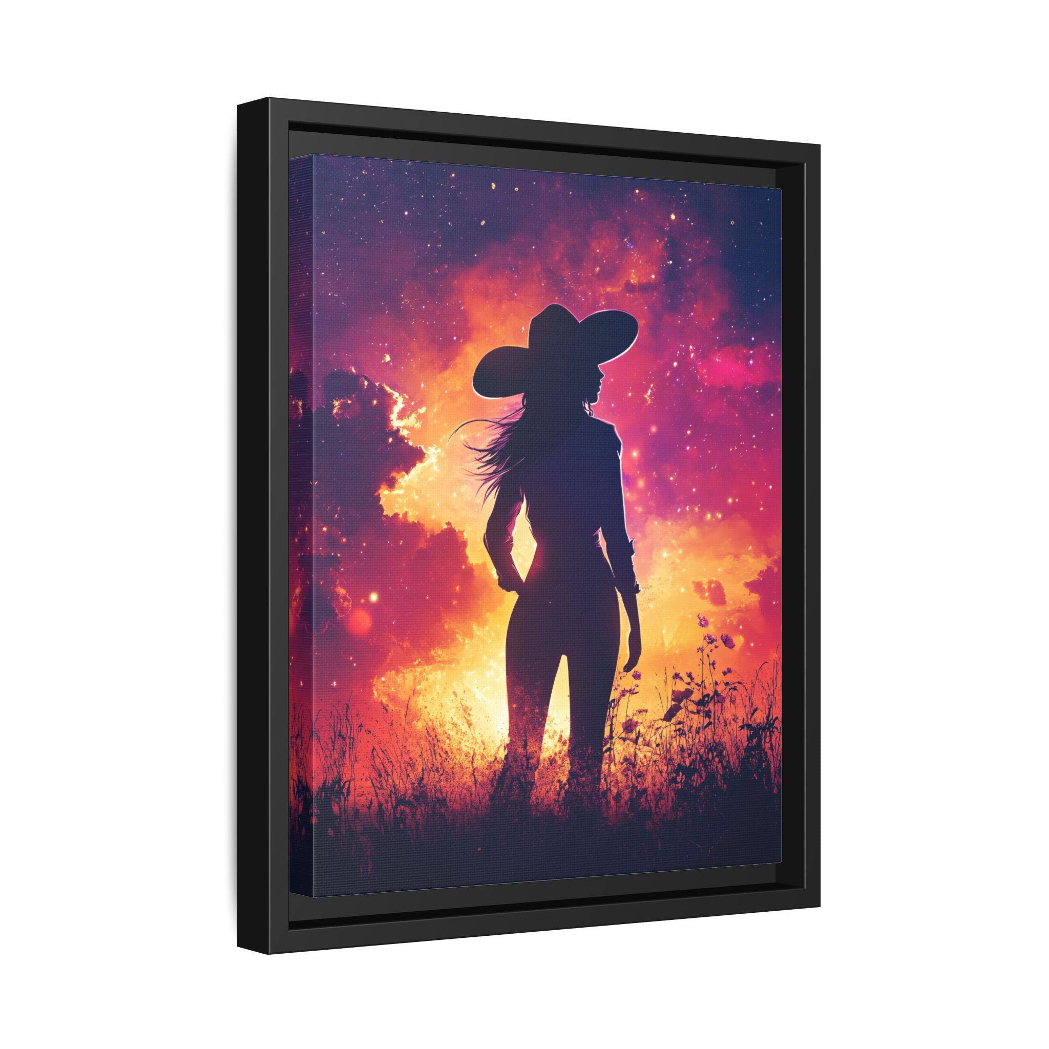 Framed Canvas - Cosmic Cowgirl