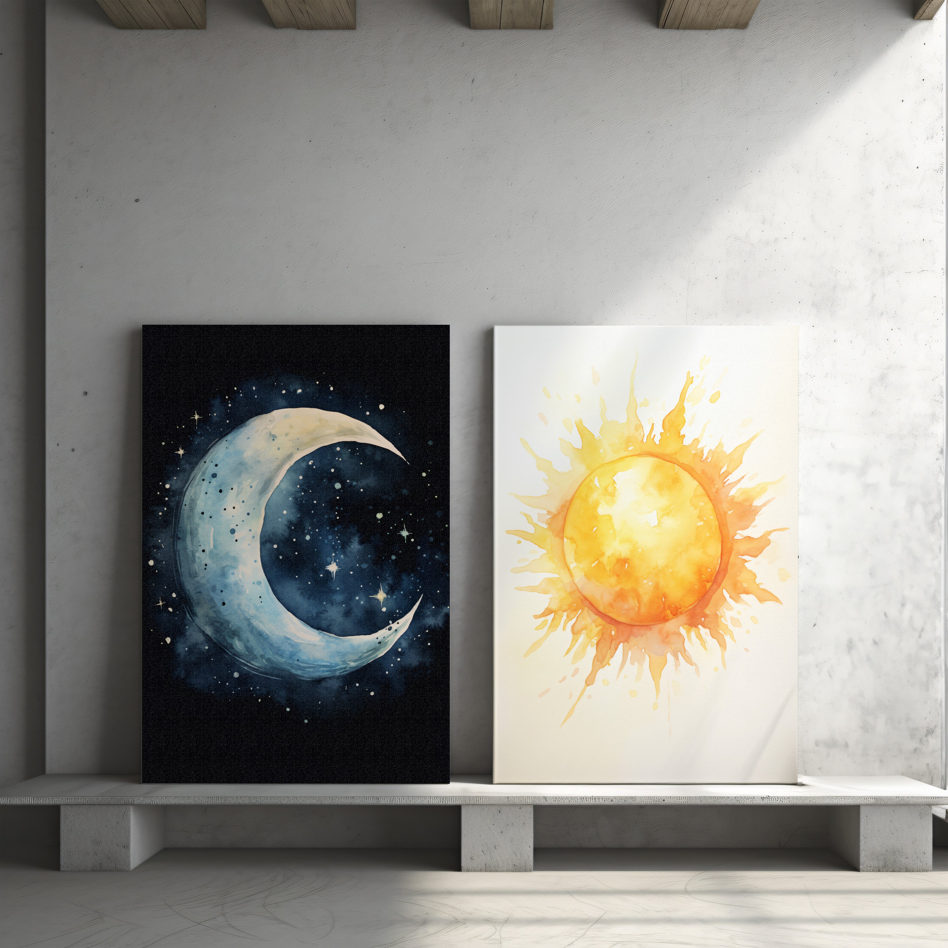 .75" Matte Canvas - Crescent Dreams Nocturne