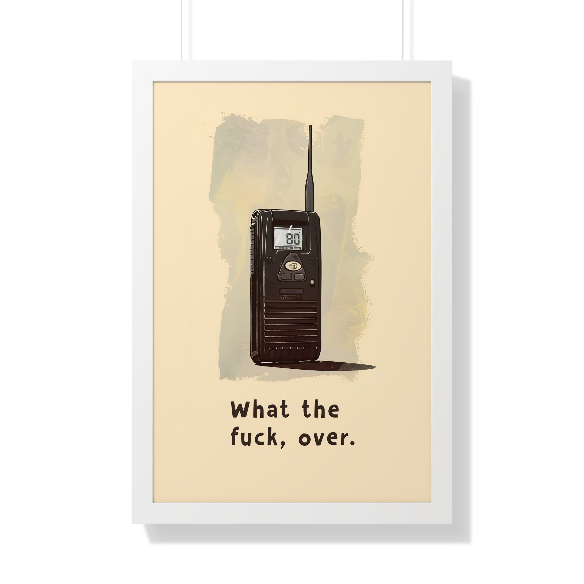 Framed Paper Print - Walkie Talkie WTF Moment