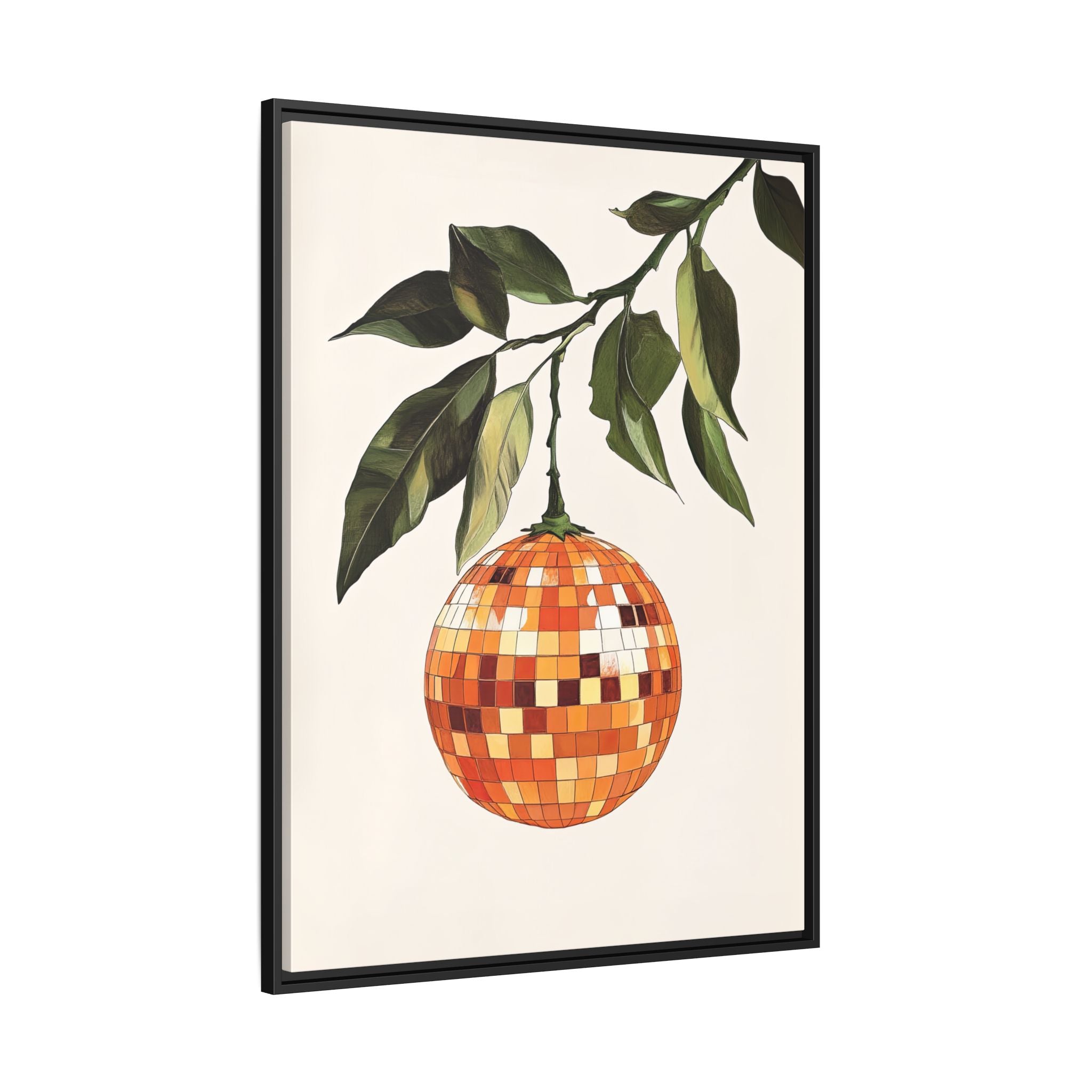 Framed Canvas - Citrus Disco Glow Drop