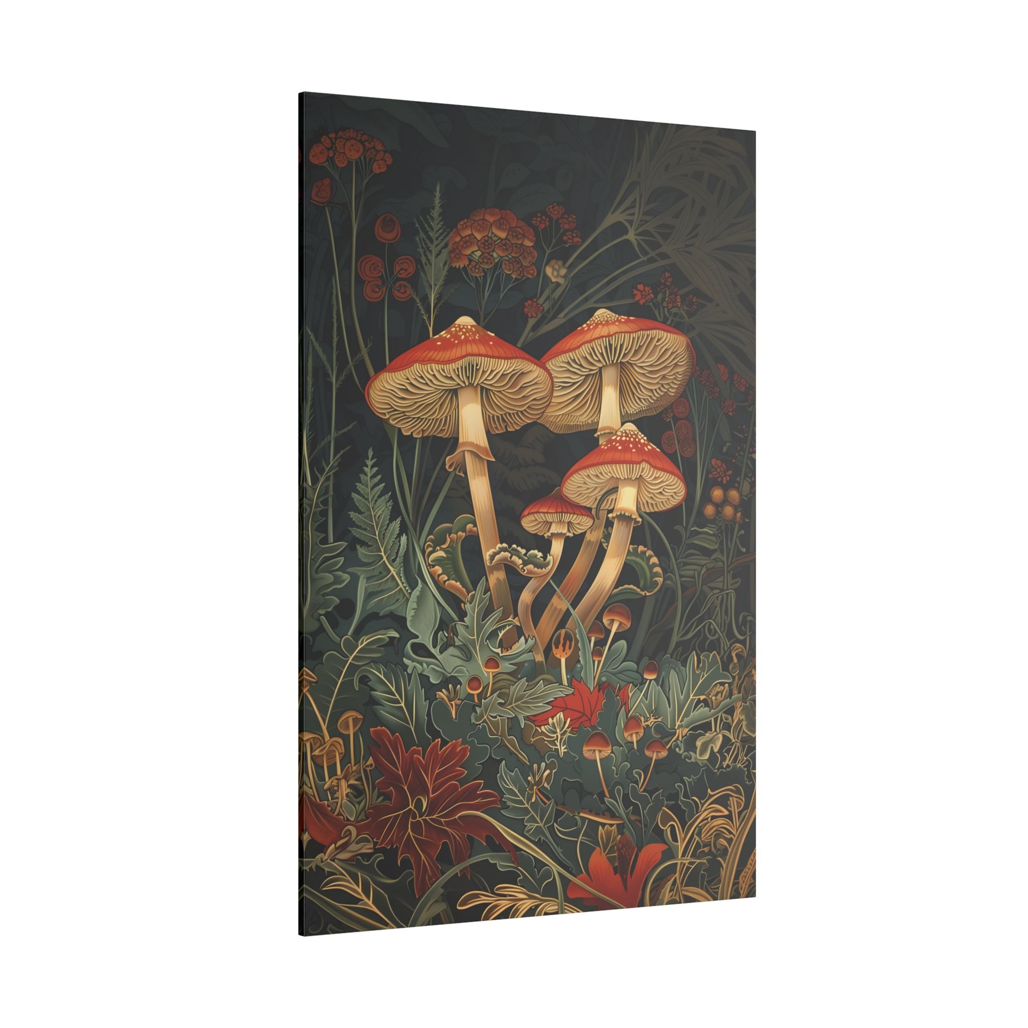 .75" Matte Canvas - Elegant Mushroom Reverie