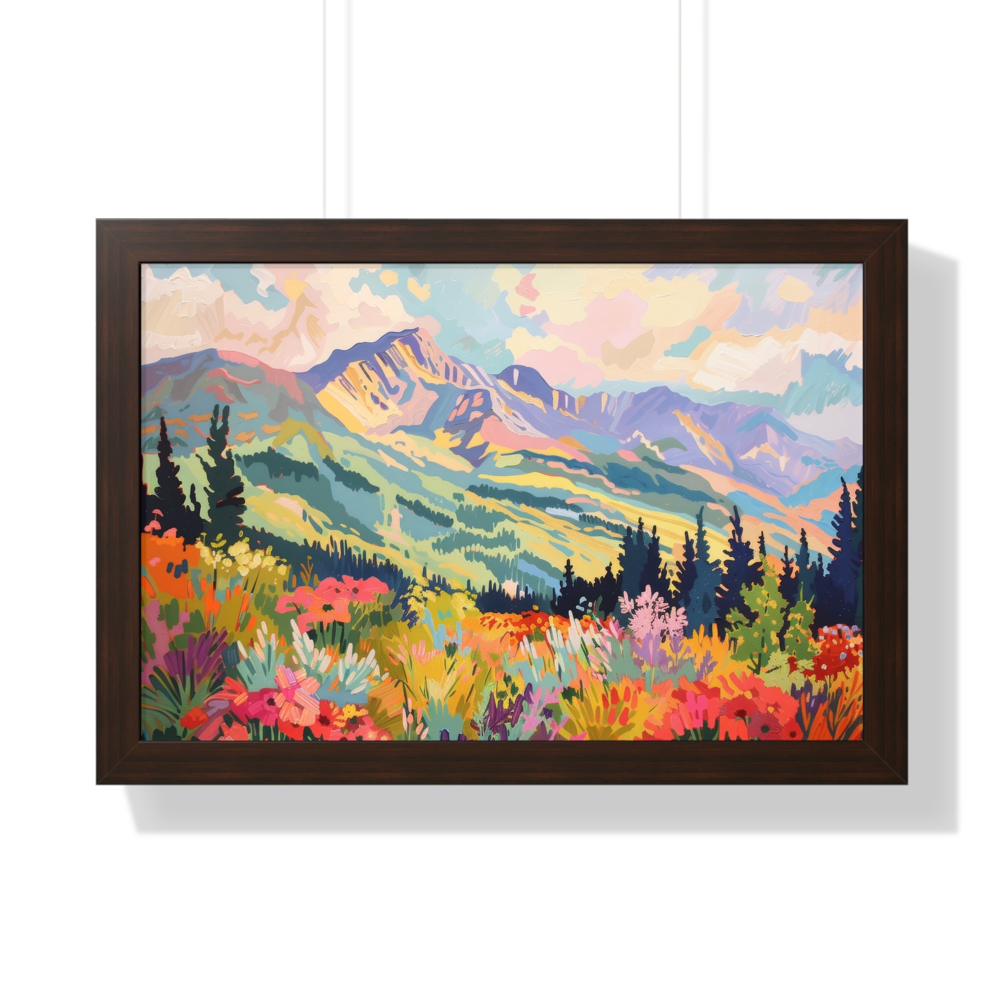 Framed Paper Print - Rocky Mountain Wildflower Bliss