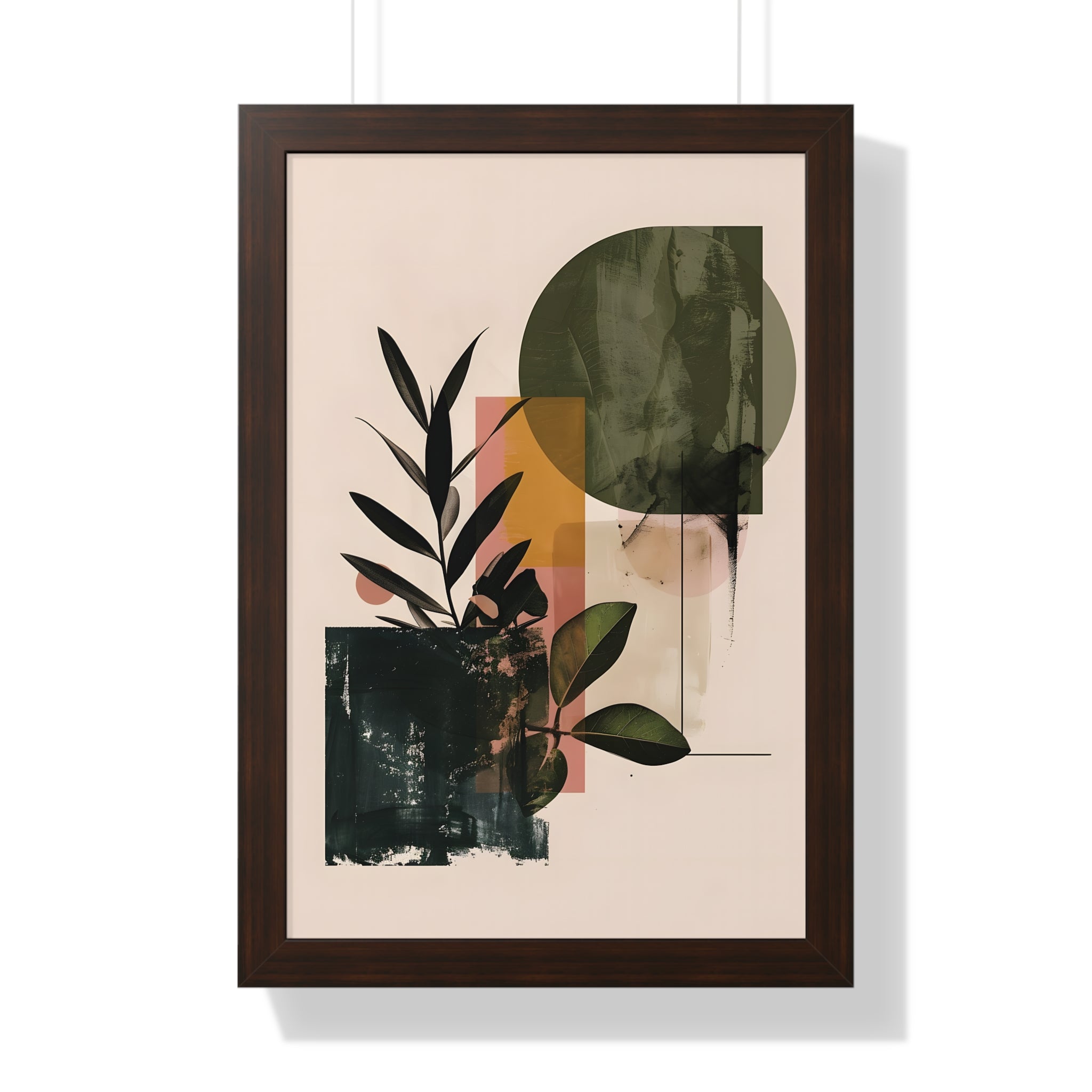 Framed Paper Print - Sage Geometry Botanicals