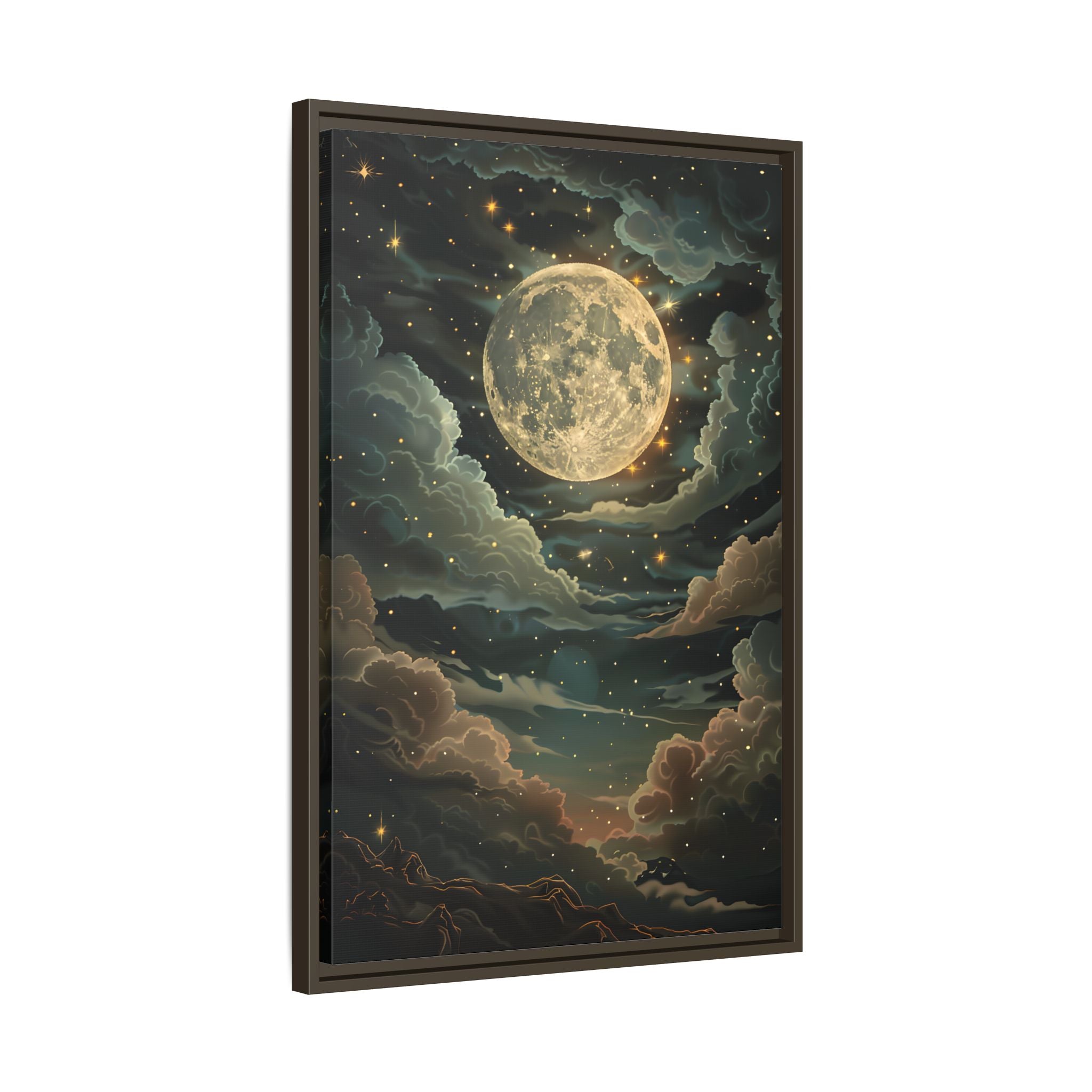 Framed Canvas - Enchanting Lunar Glow