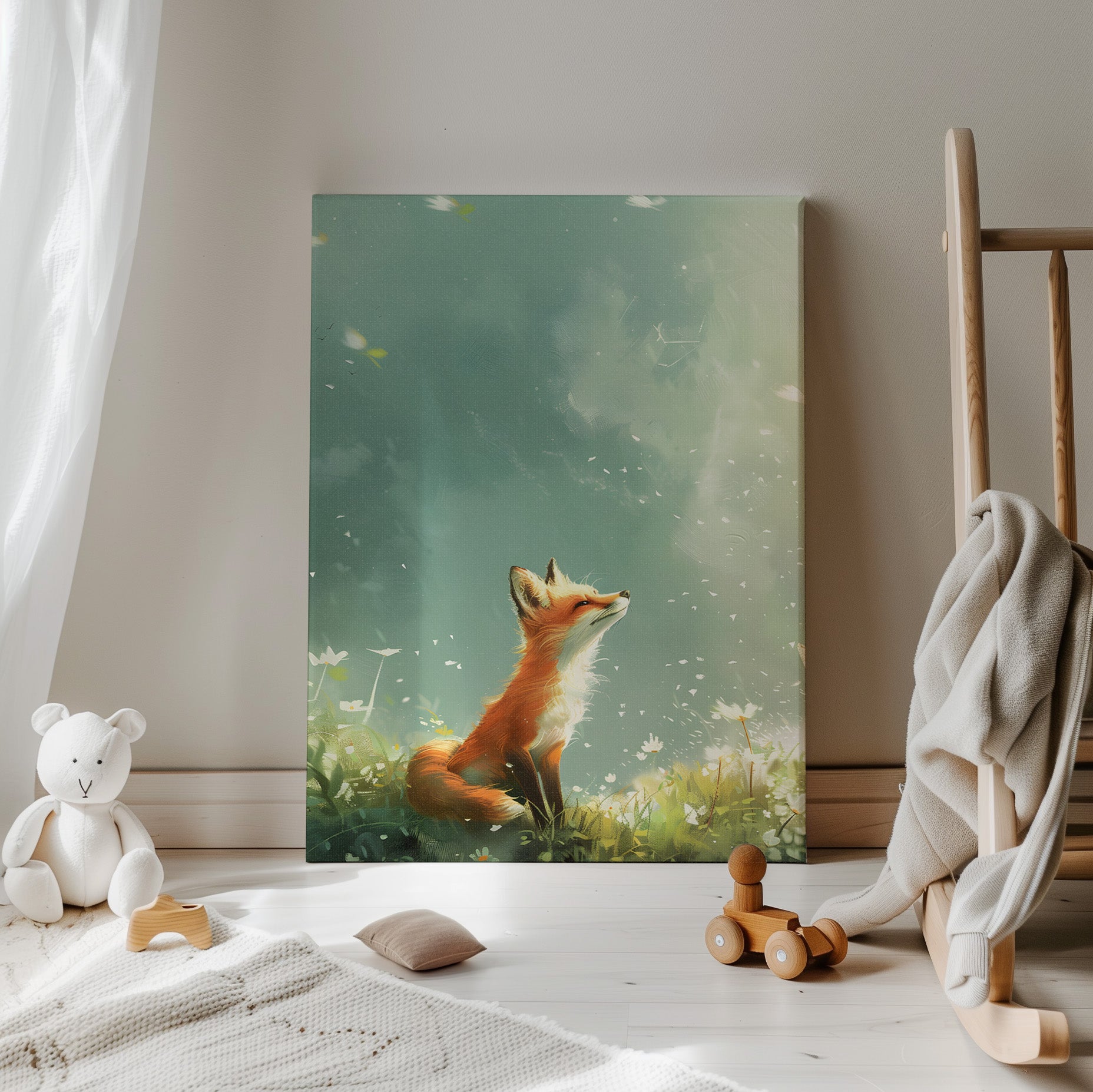 .75" Matte Canvas - Dandelion Fox Wonder