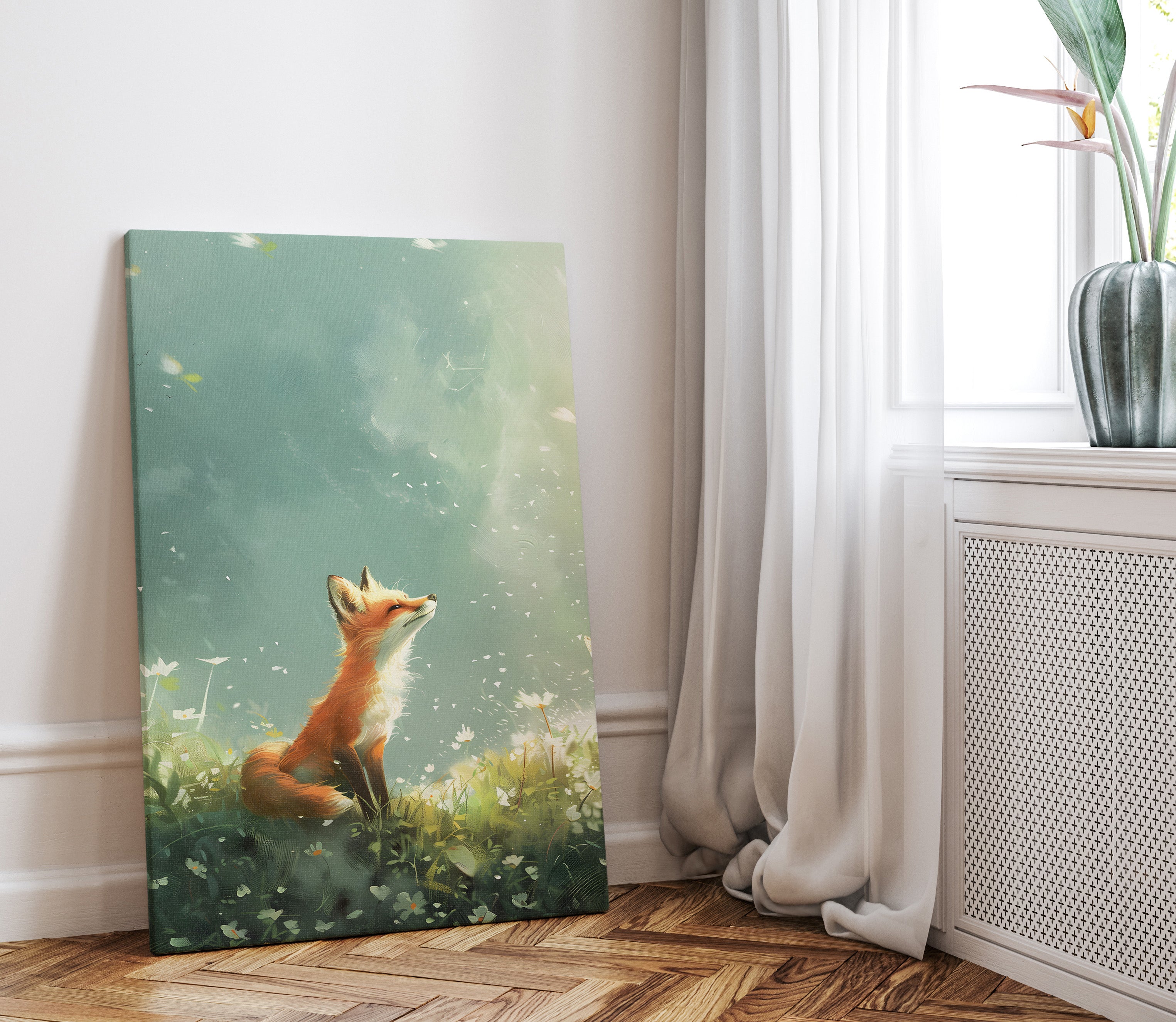.75" Matte Canvas - Dandelion Fox Wonder