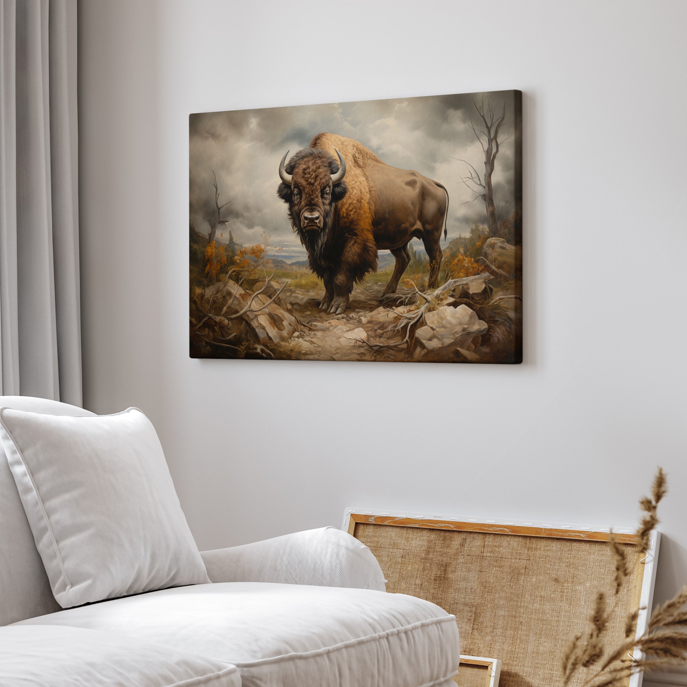 .75" Matte Canvas - Thundering Prairie King