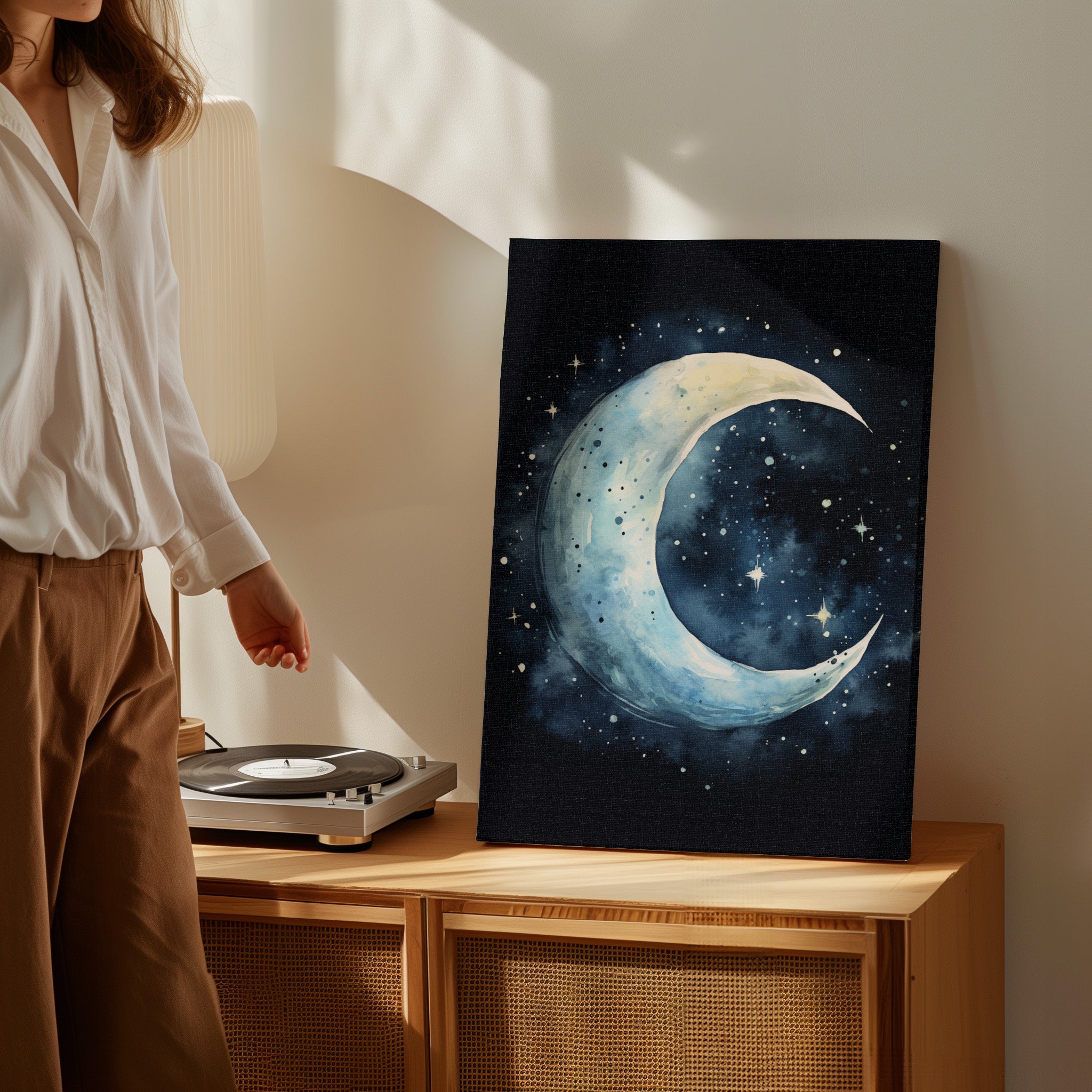 .75" Matte Canvas - Crescent Dreams Nocturne