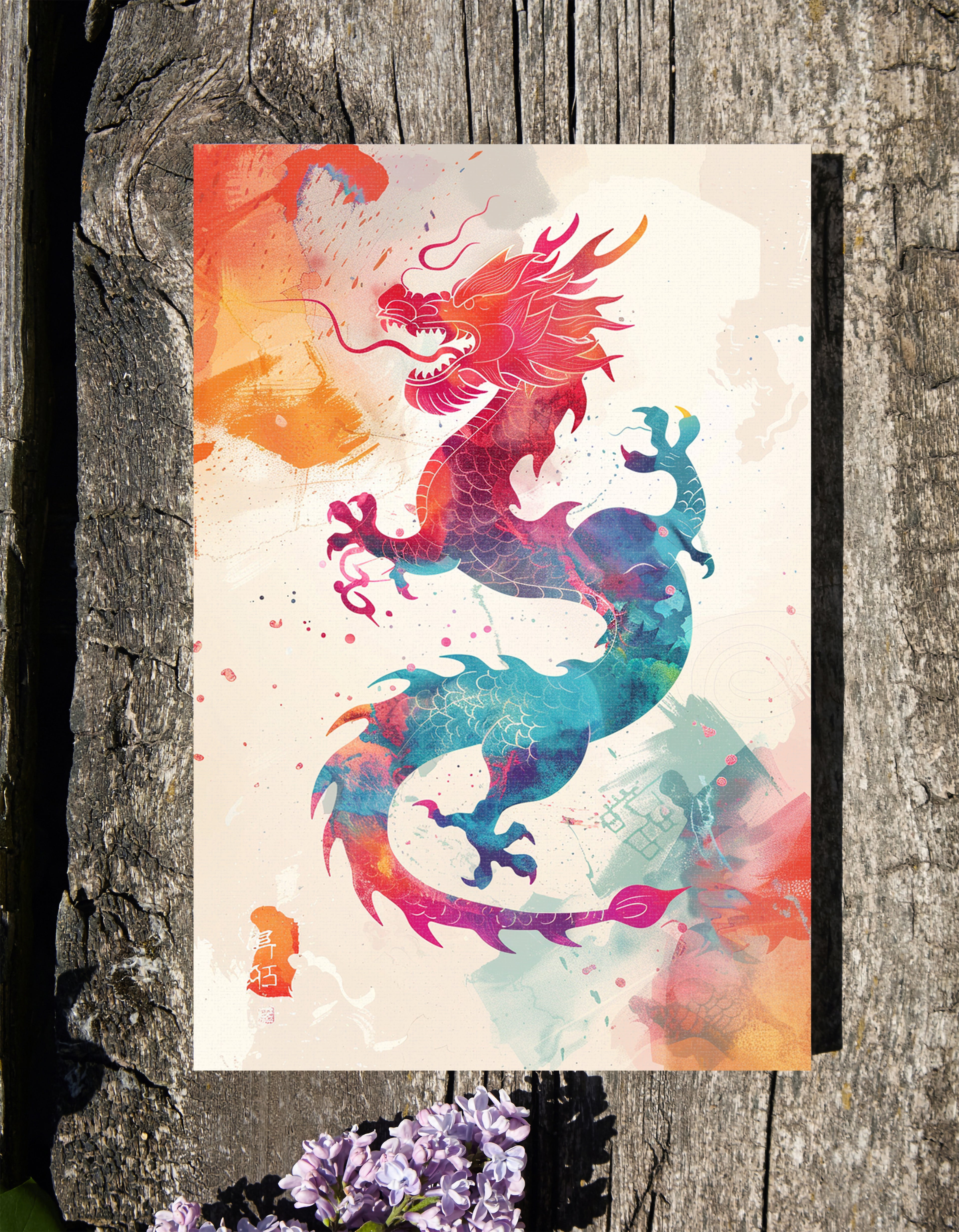 .75" Matte Canvas - Dragon&
