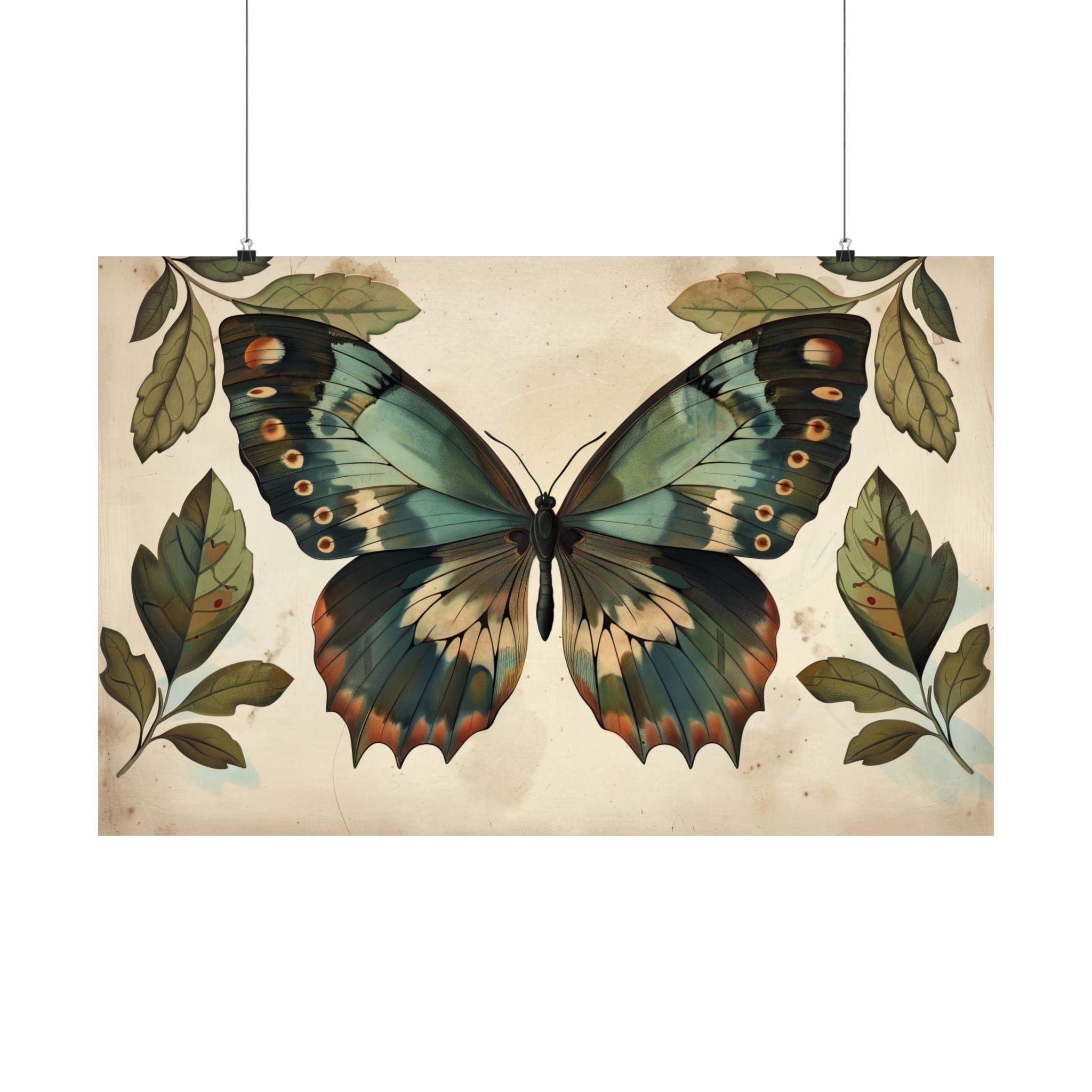 Vintage Iridescent Butterfly Bloom