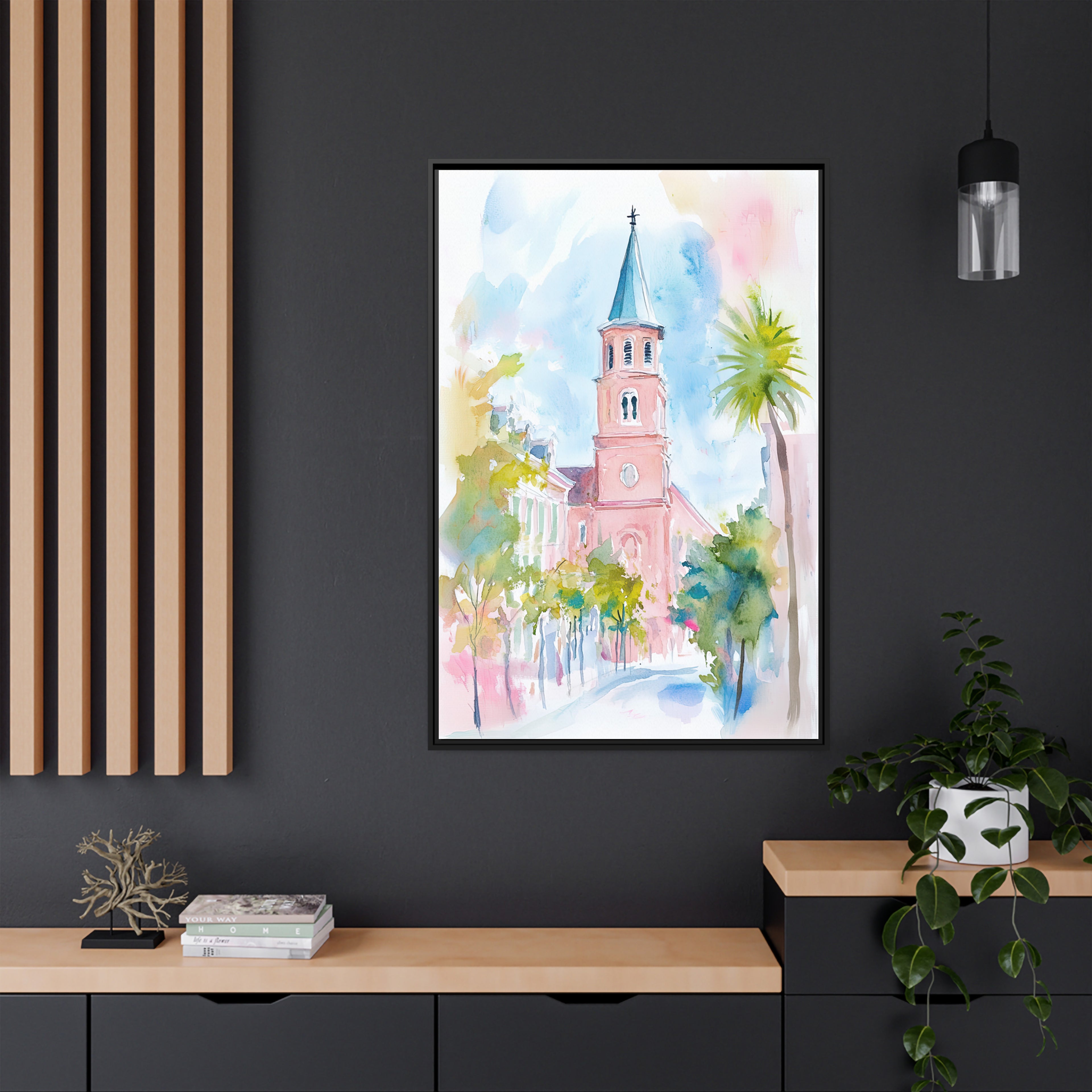 Charleston Steeple in Pastel Haze