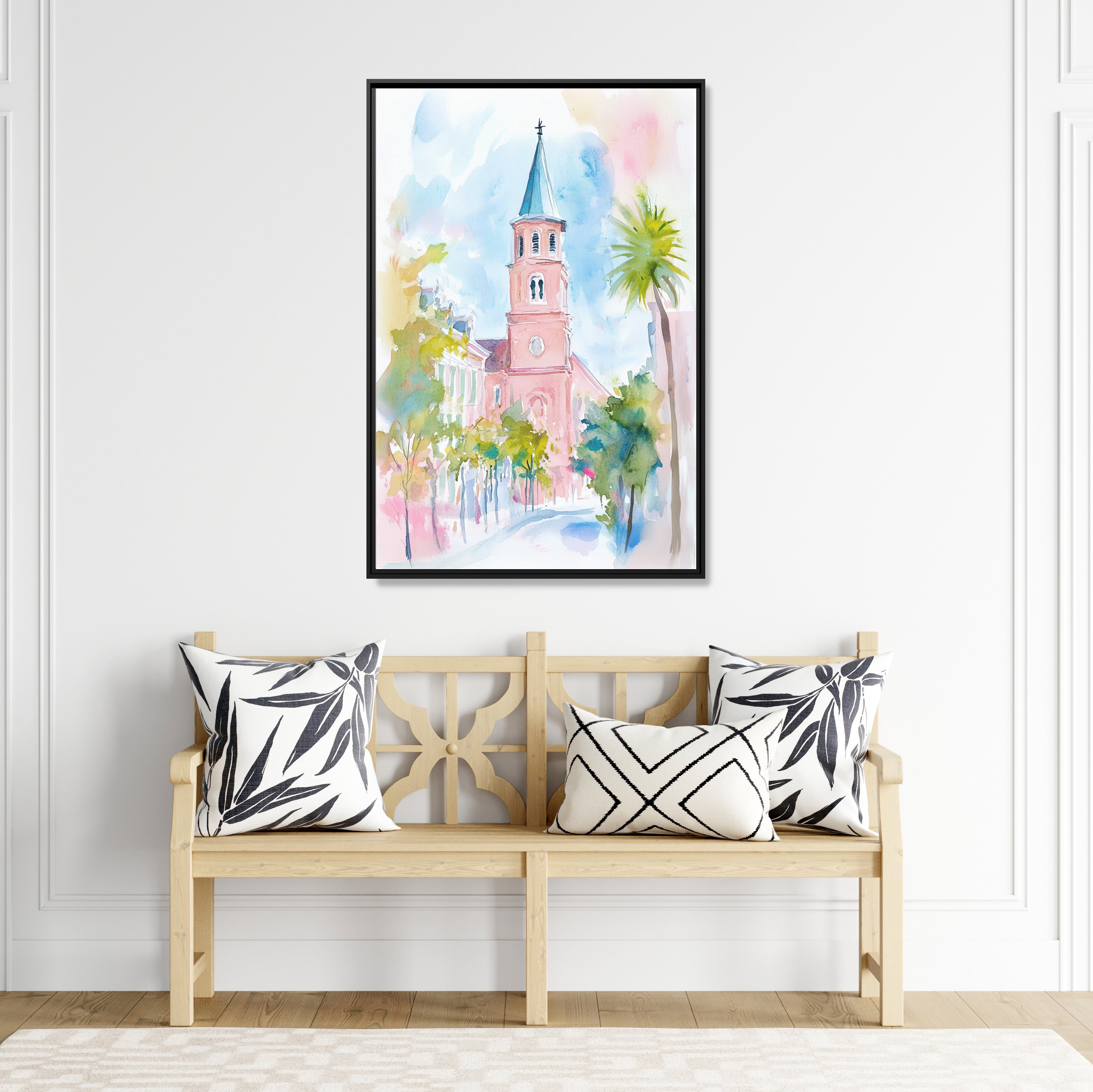 Charleston Steeple in Pastel Haze