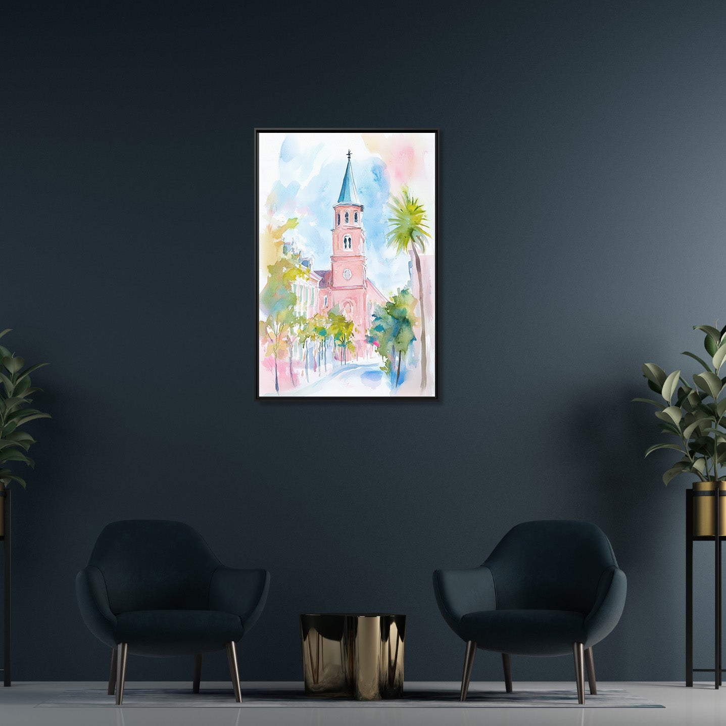 Charleston Steeple in Pastel Haze