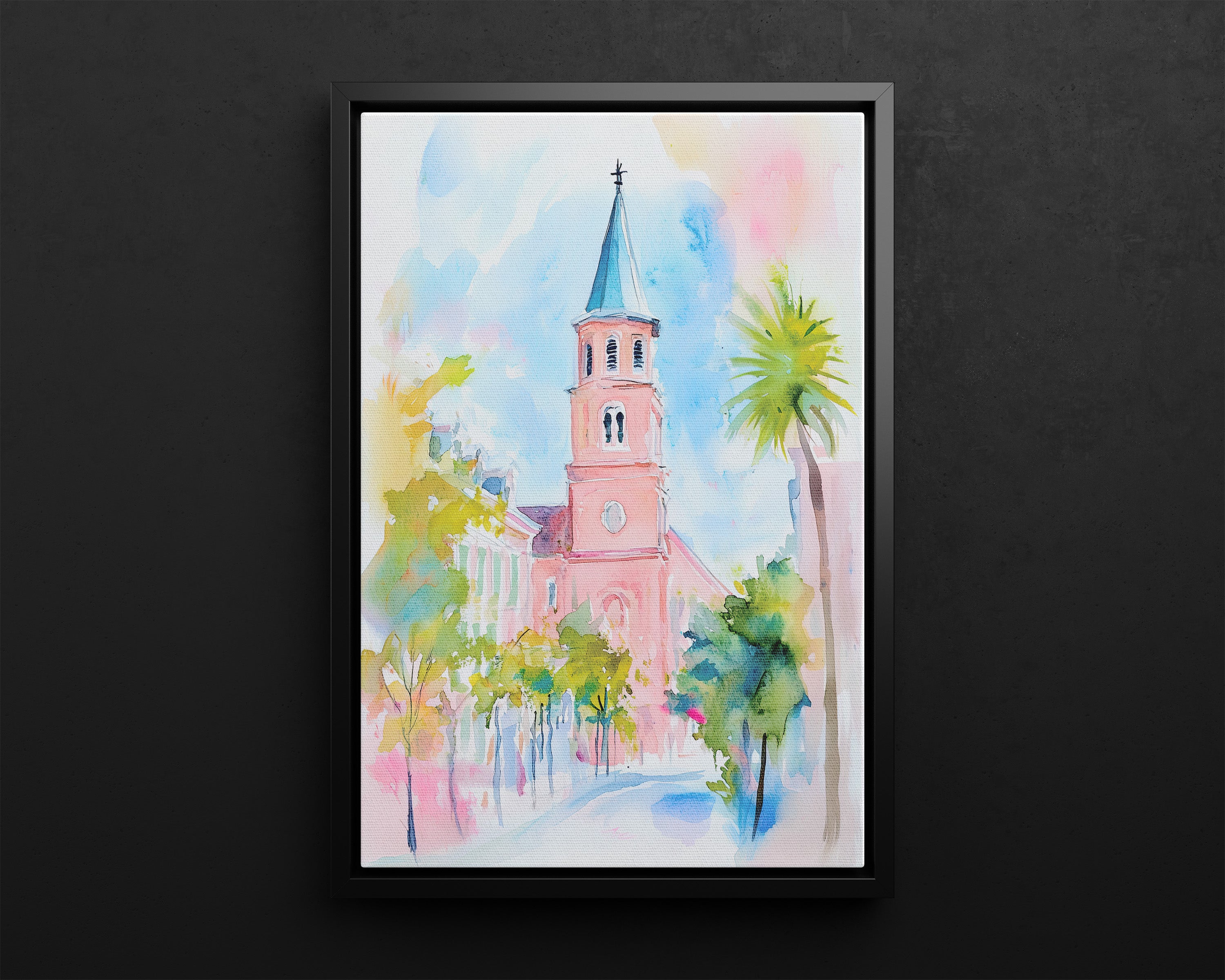 Charleston Steeple in Pastel Haze