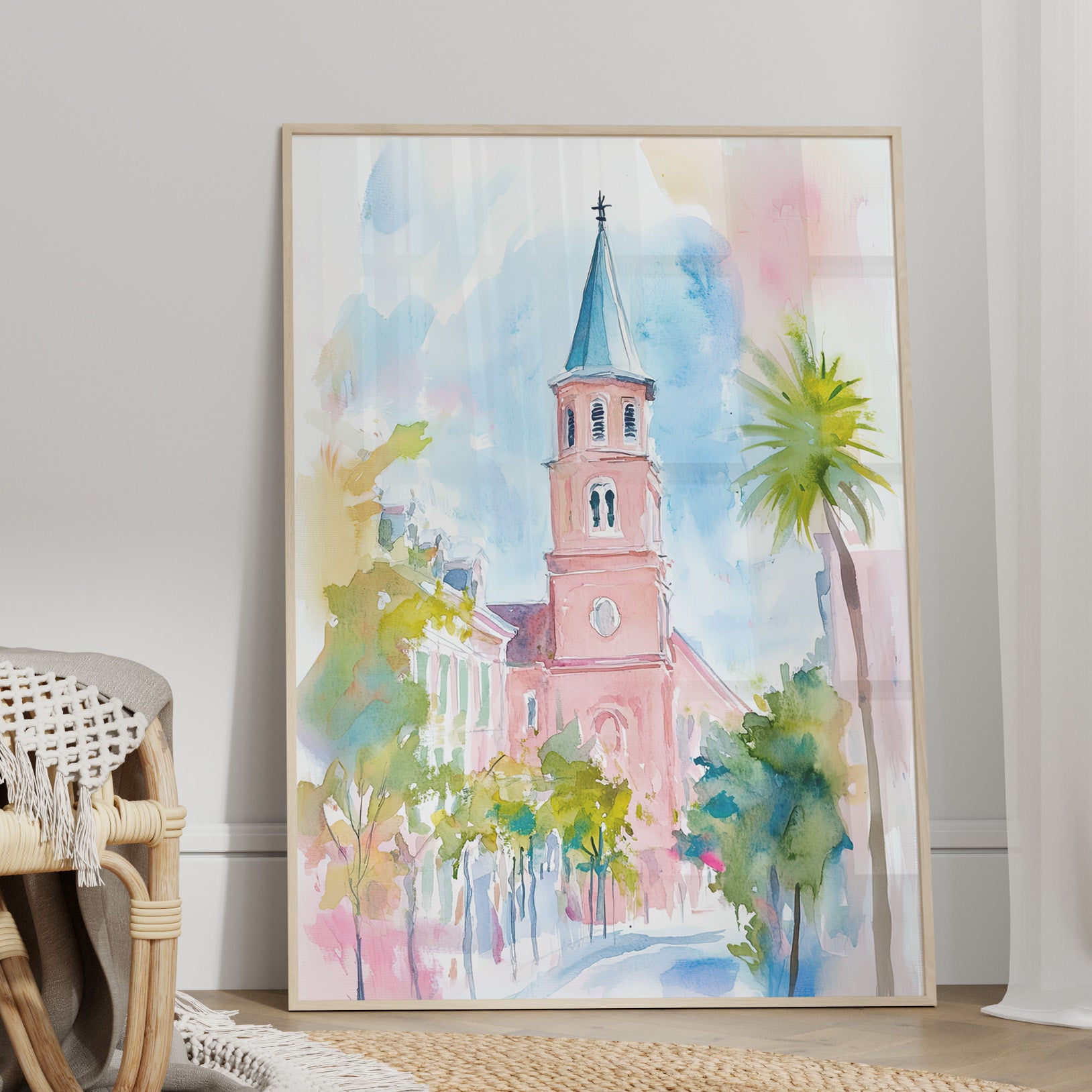 Charleston Steeple in Pastel Haze