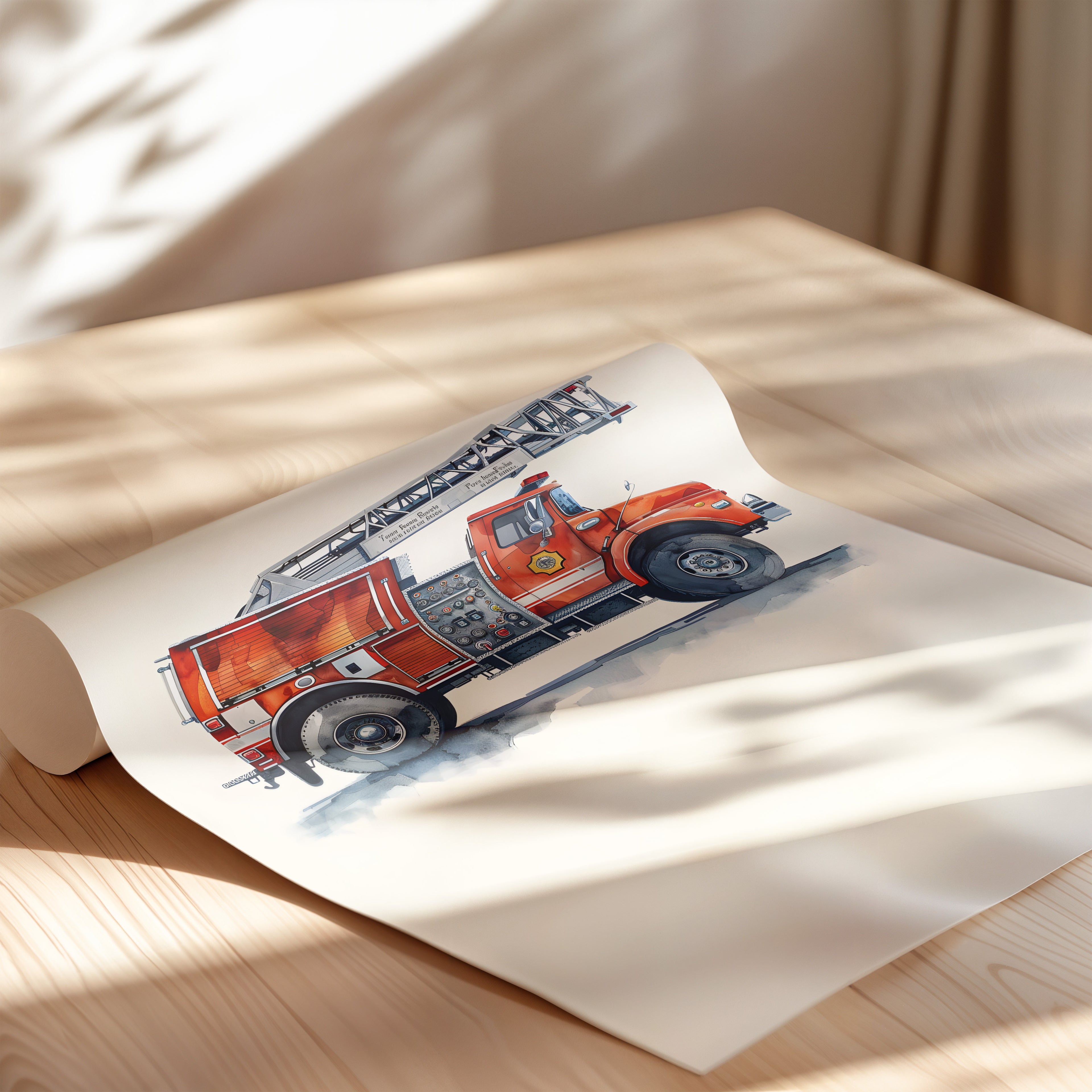 Ladder Firetruck Nursery