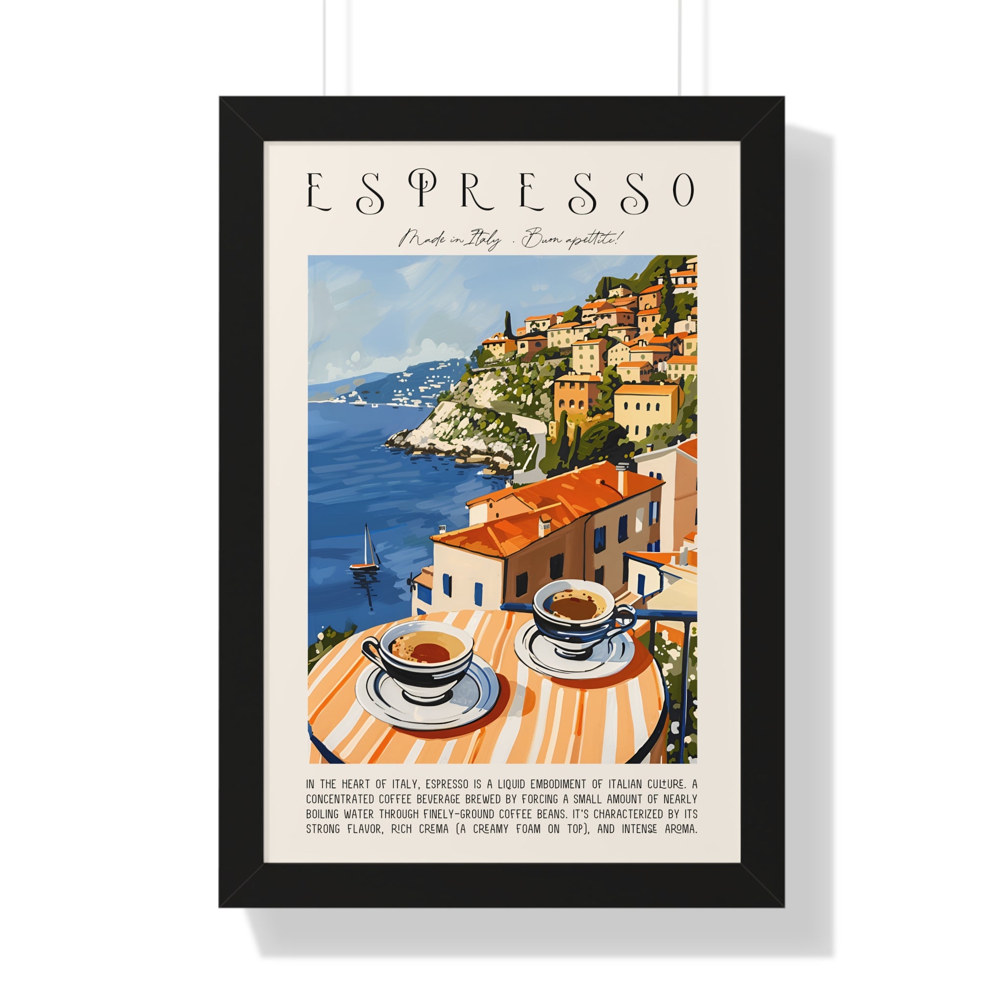 Framed Paper Print - Espresso Views of Italy