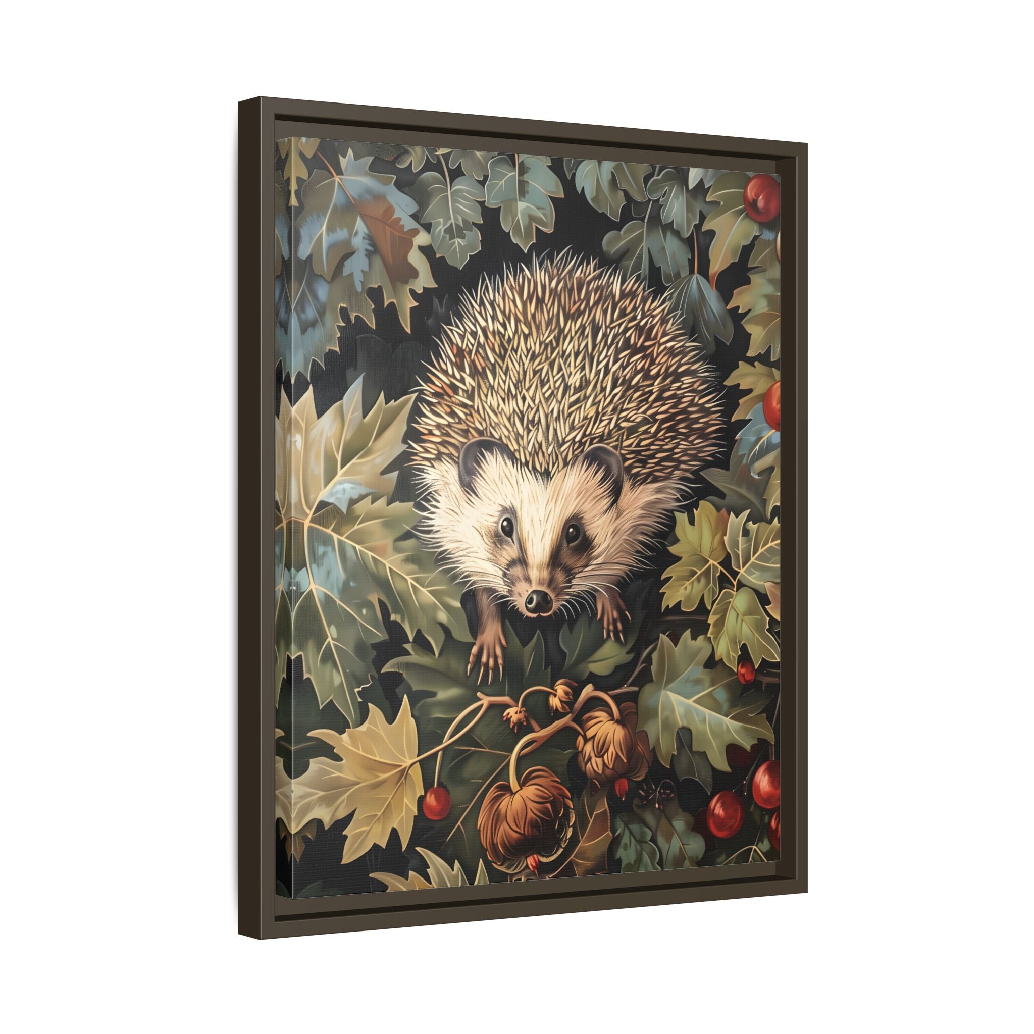 Framed Canvas - Woodland Hedgehog Hideaway