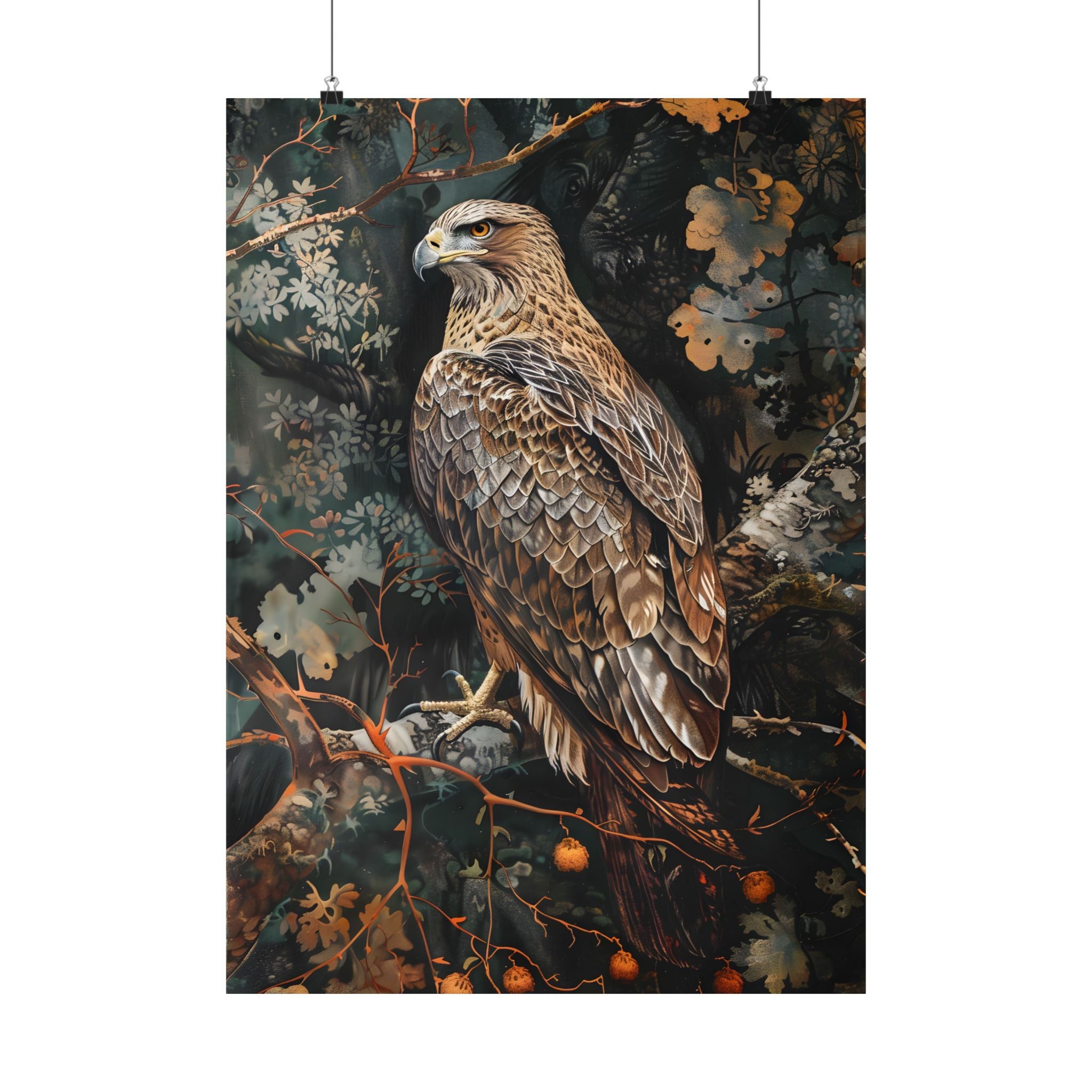 Majestic Hawk in Autumn