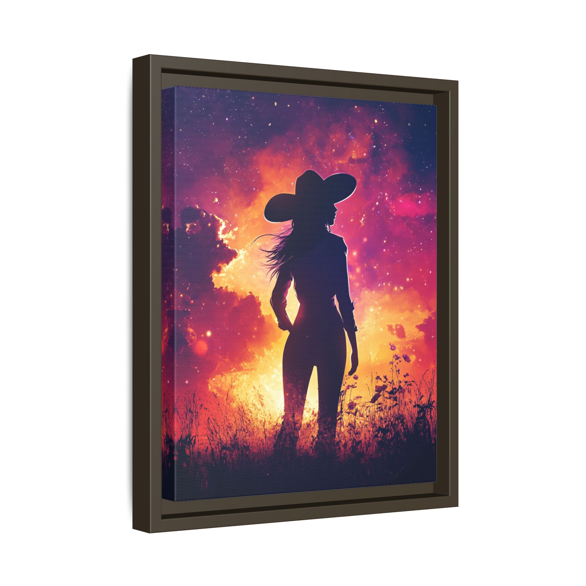 Framed Canvas - Cosmic Cowgirl
