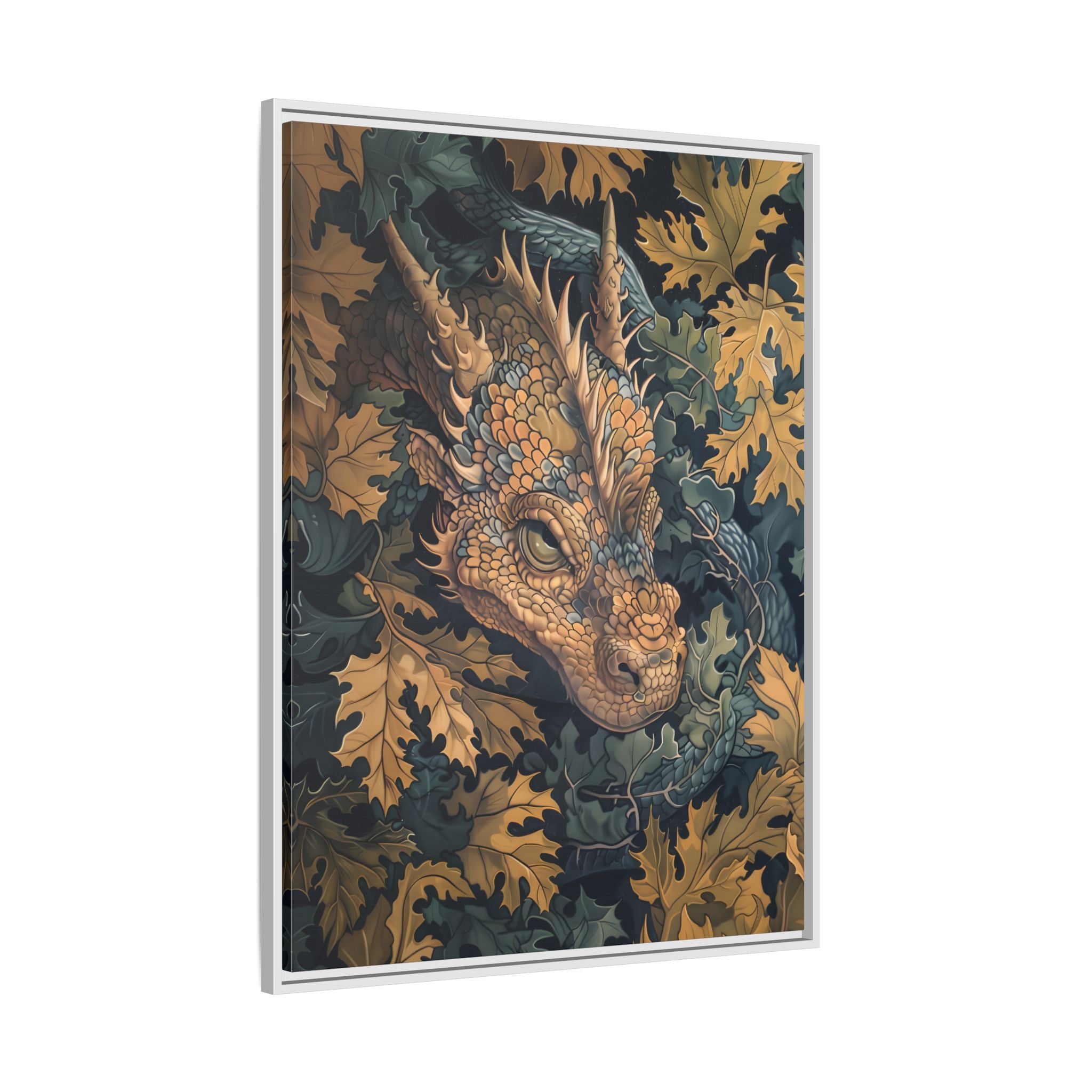 Framed Canvas - Enchanted Forest Dragon