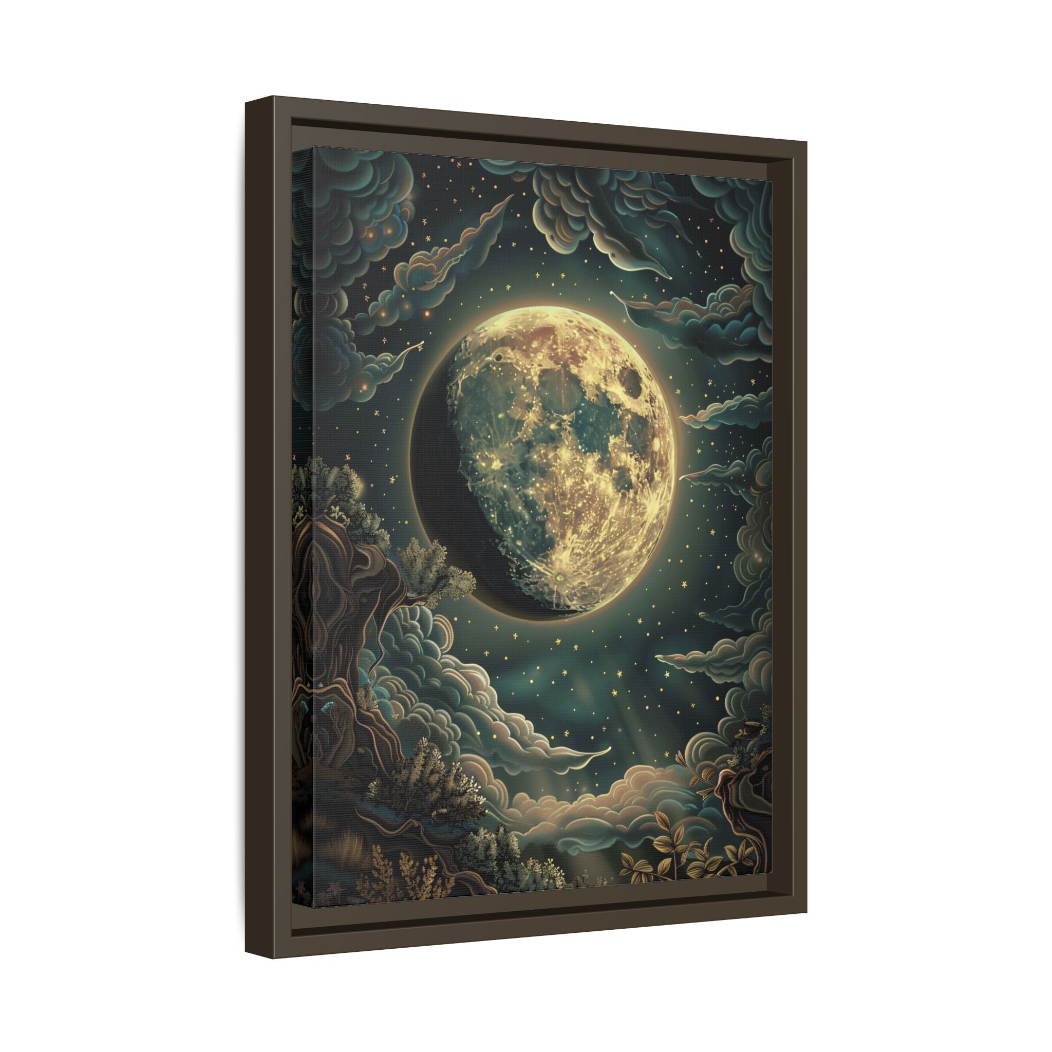 Framed Canvas - Waxing Gibbous Dreamscape