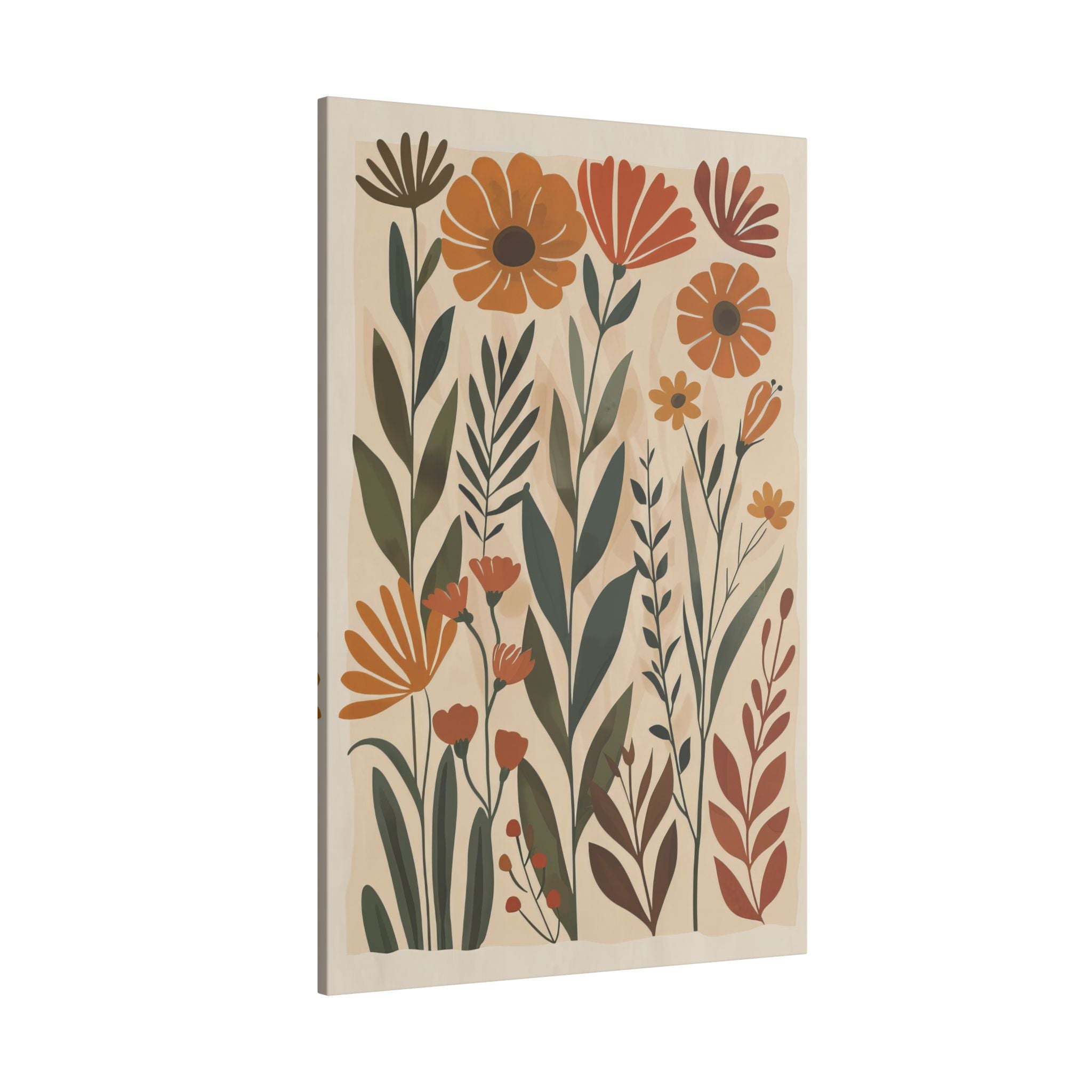 .75" Matte Canvas - Golden Meadow Boho Blooms
