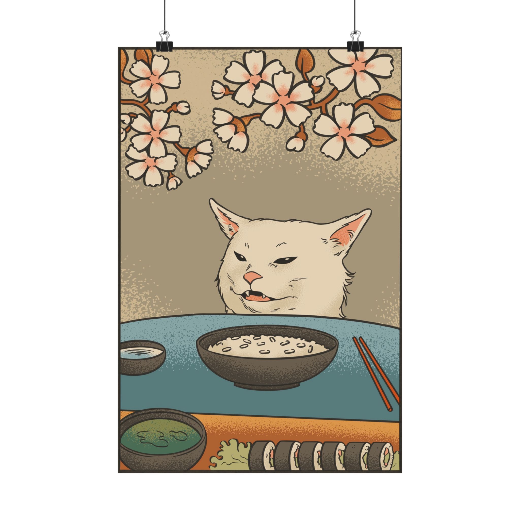 Unimpressed Cat Meme Ukiyo-e