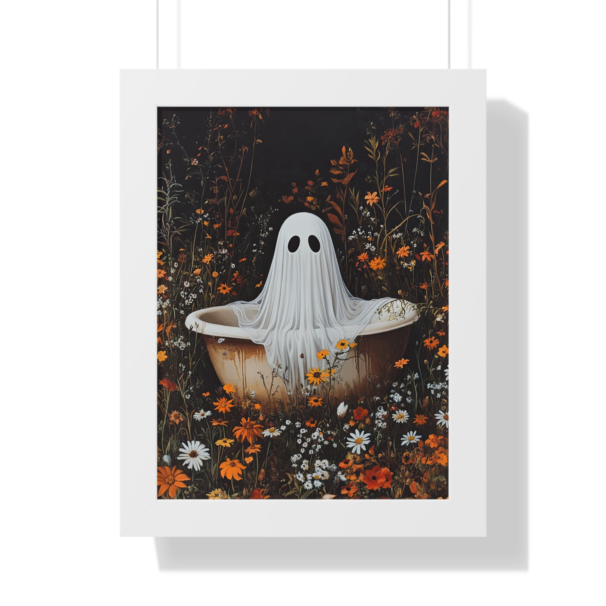 Framed Paper Print - Wildflower Bathtub Ghost