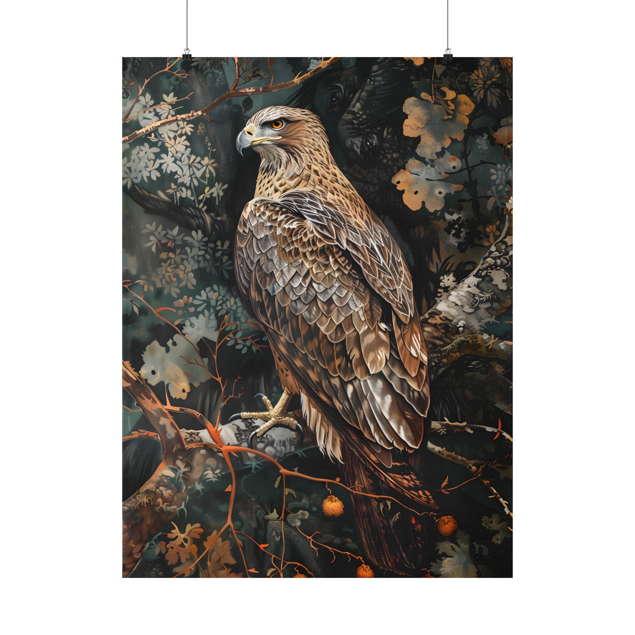 Majestic Hawk in Autumn